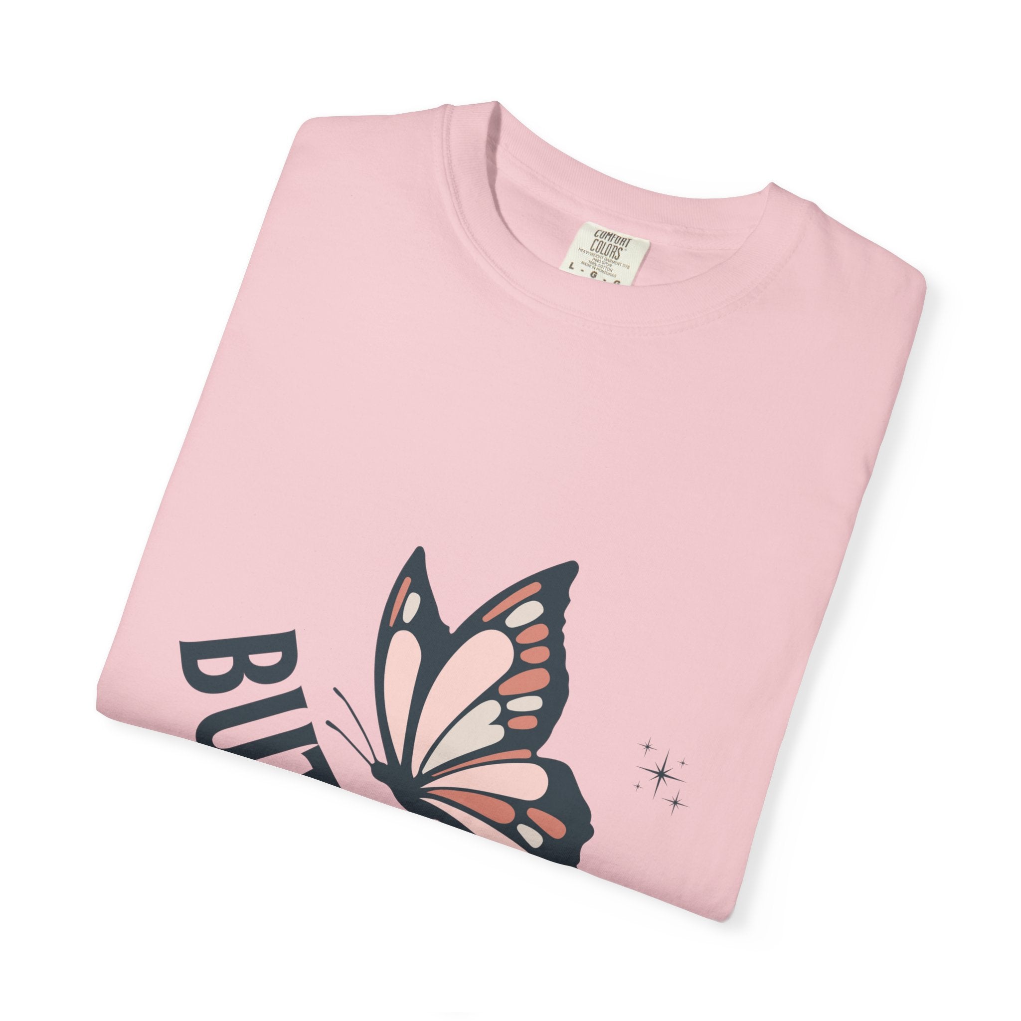 Butterfly Graphic T-Shirt — Pink Monarch Floral Tee