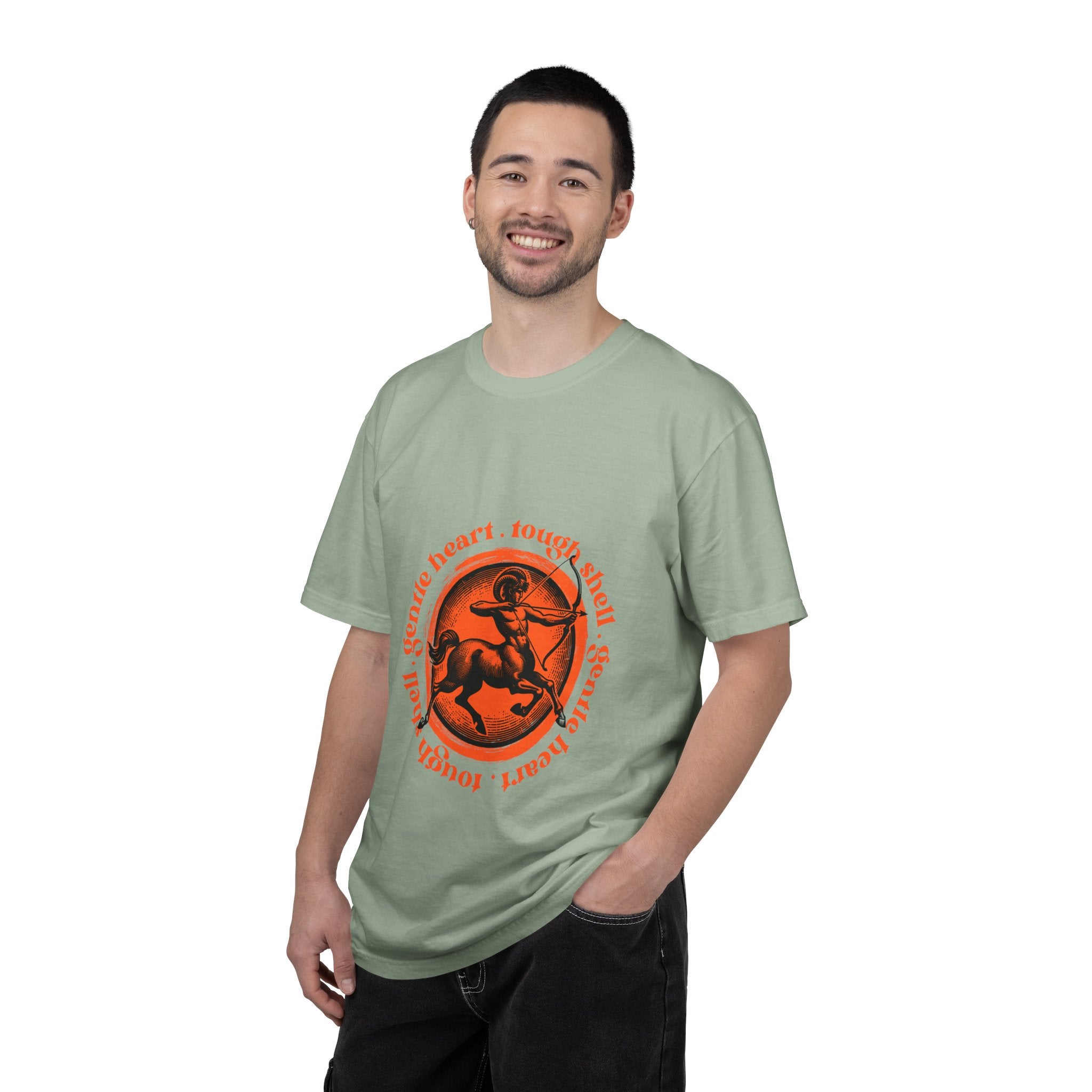 Aries Ram Graphic T-Shirt — "Gentle Heart, Tough Soul" Zodiac Tee