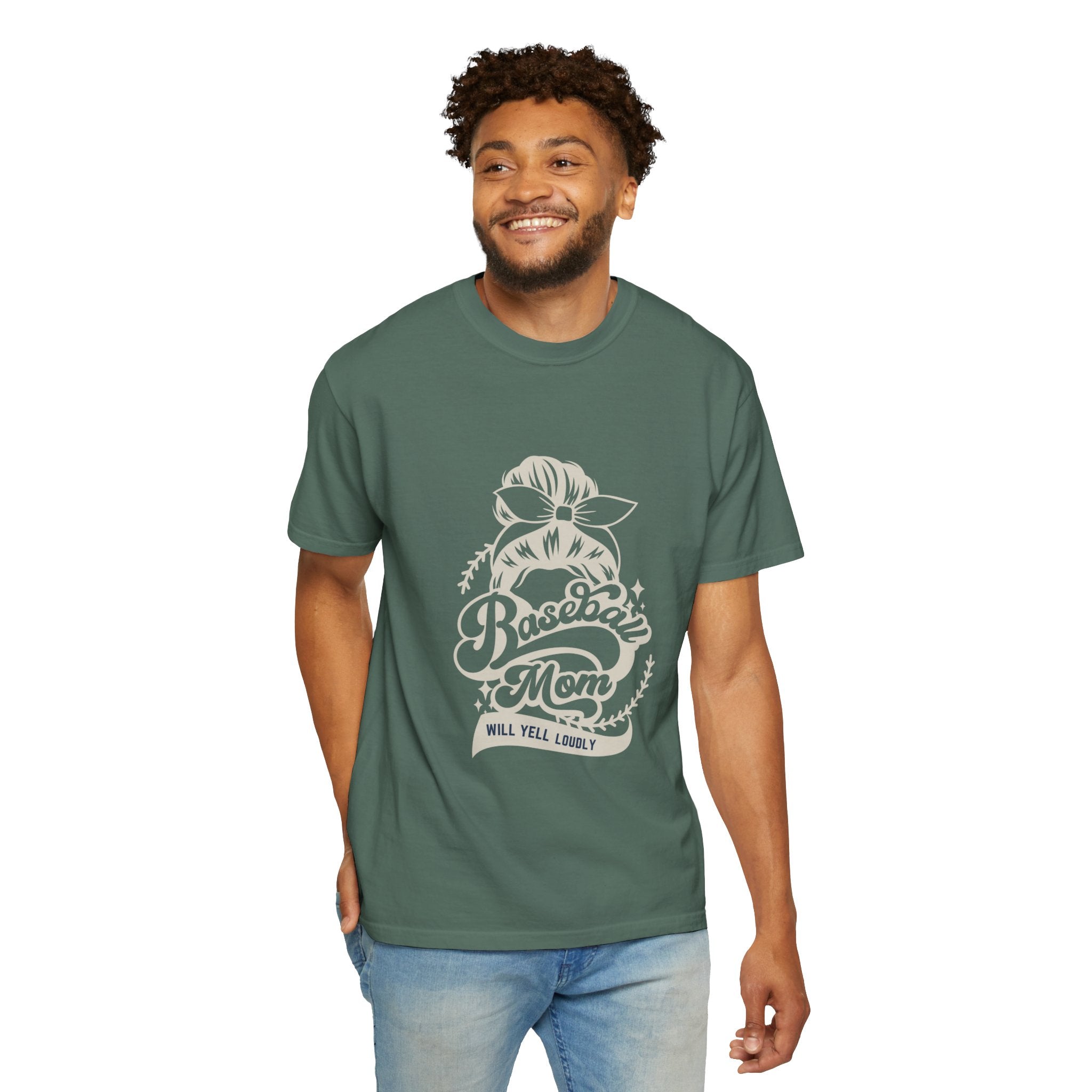 Baseball Mom T-Shirt — 'Baseball Mom Will Yell Loudly' Graphic Tee