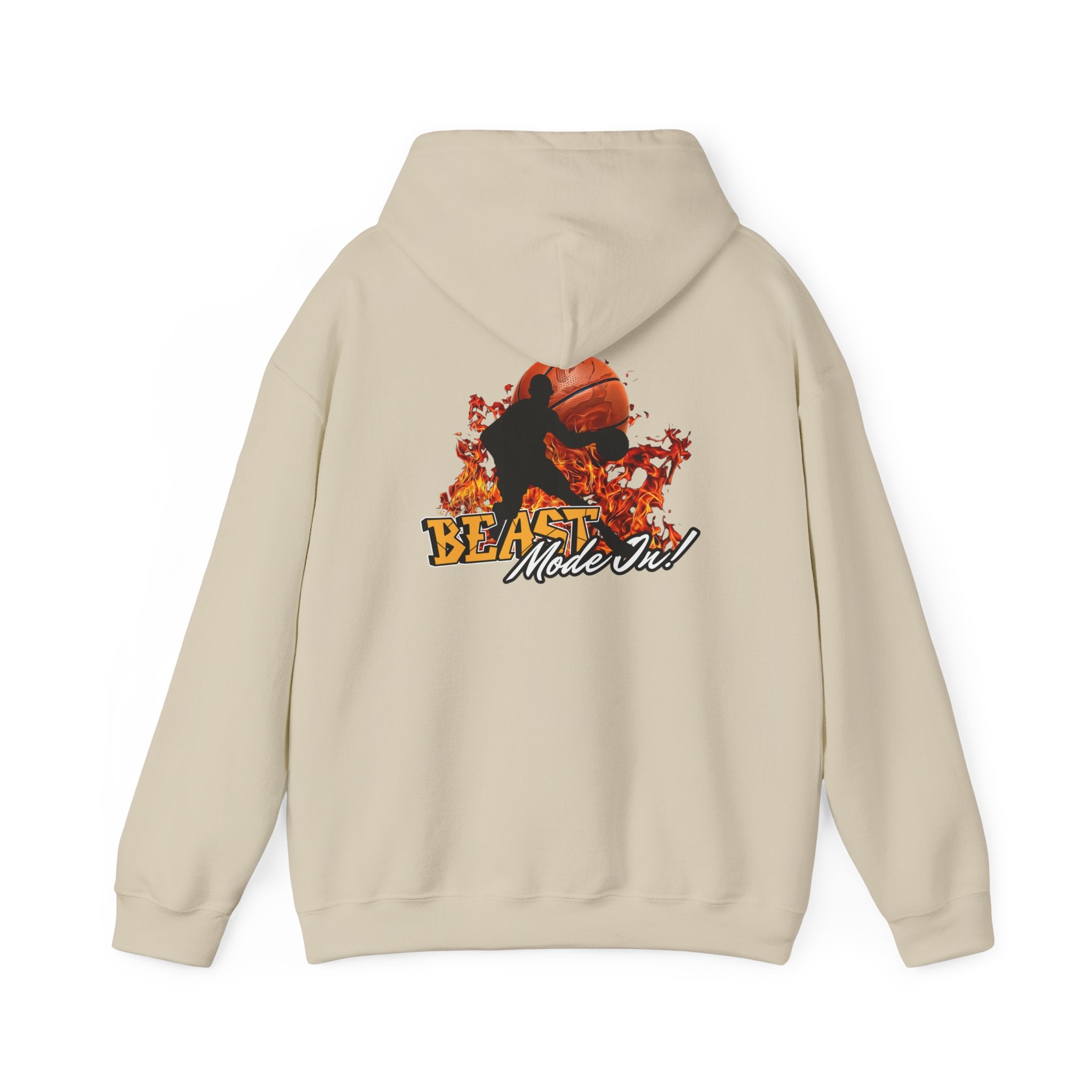 Basketball Beast Mode Hoodie — "Beast Mode On" Graphic Pullover