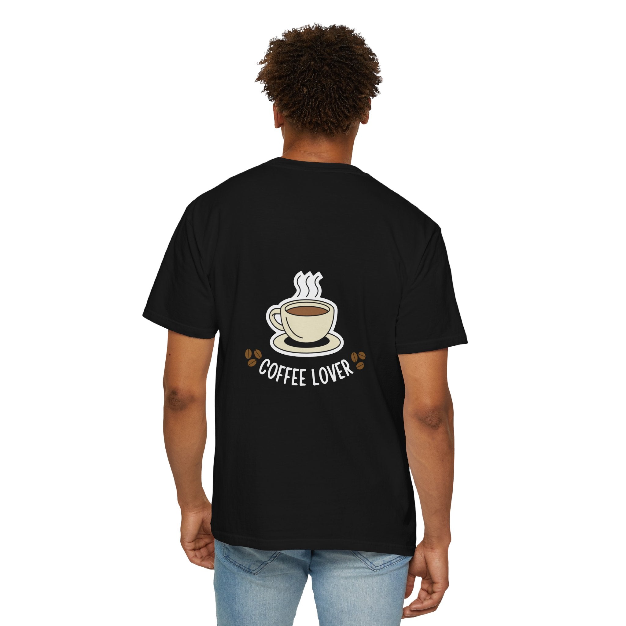 Coffee Lover T-Shirt — Cute Steaming Cup Graphic Tee for Coffee Fans