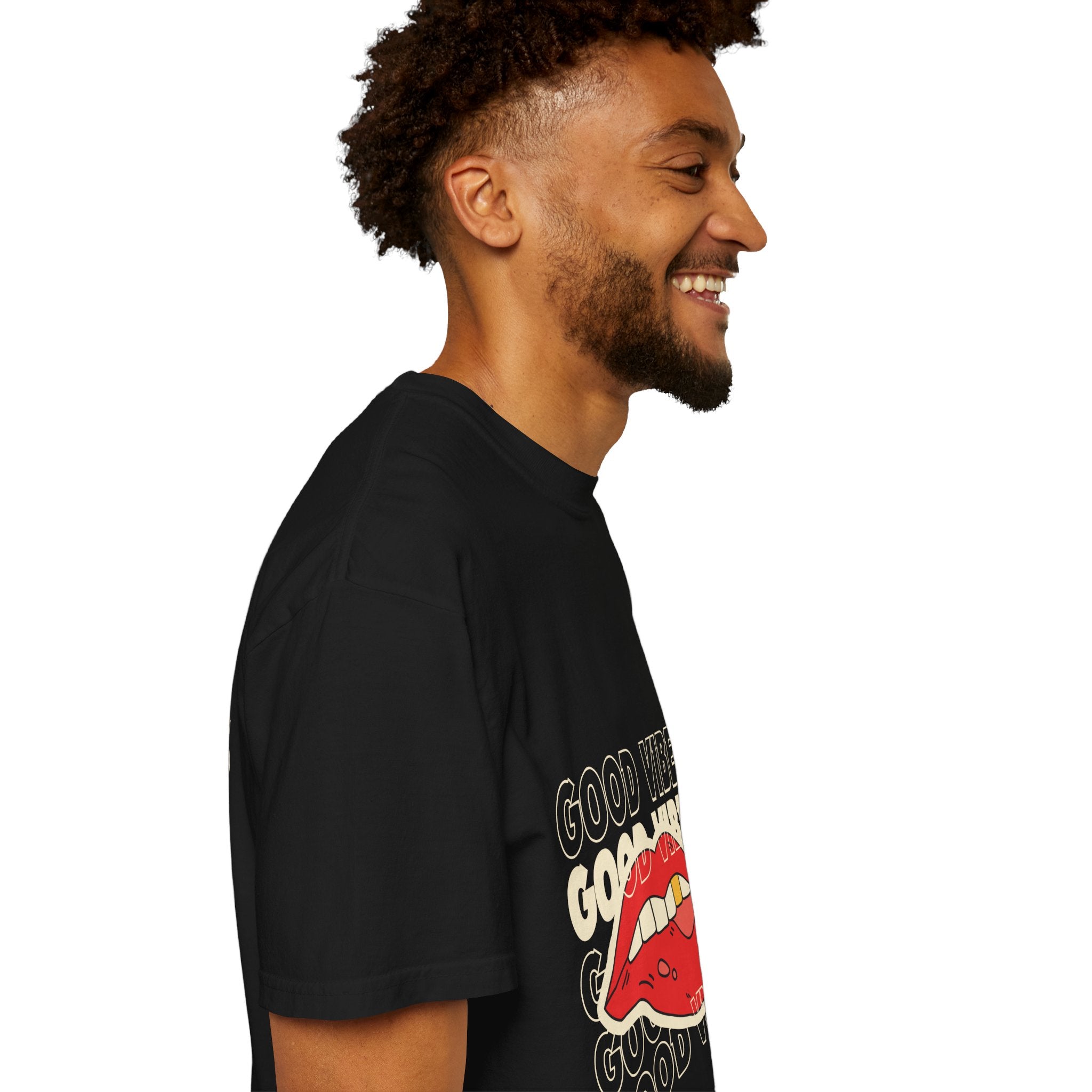 Good Vibes Lip Graphic T-Shirt