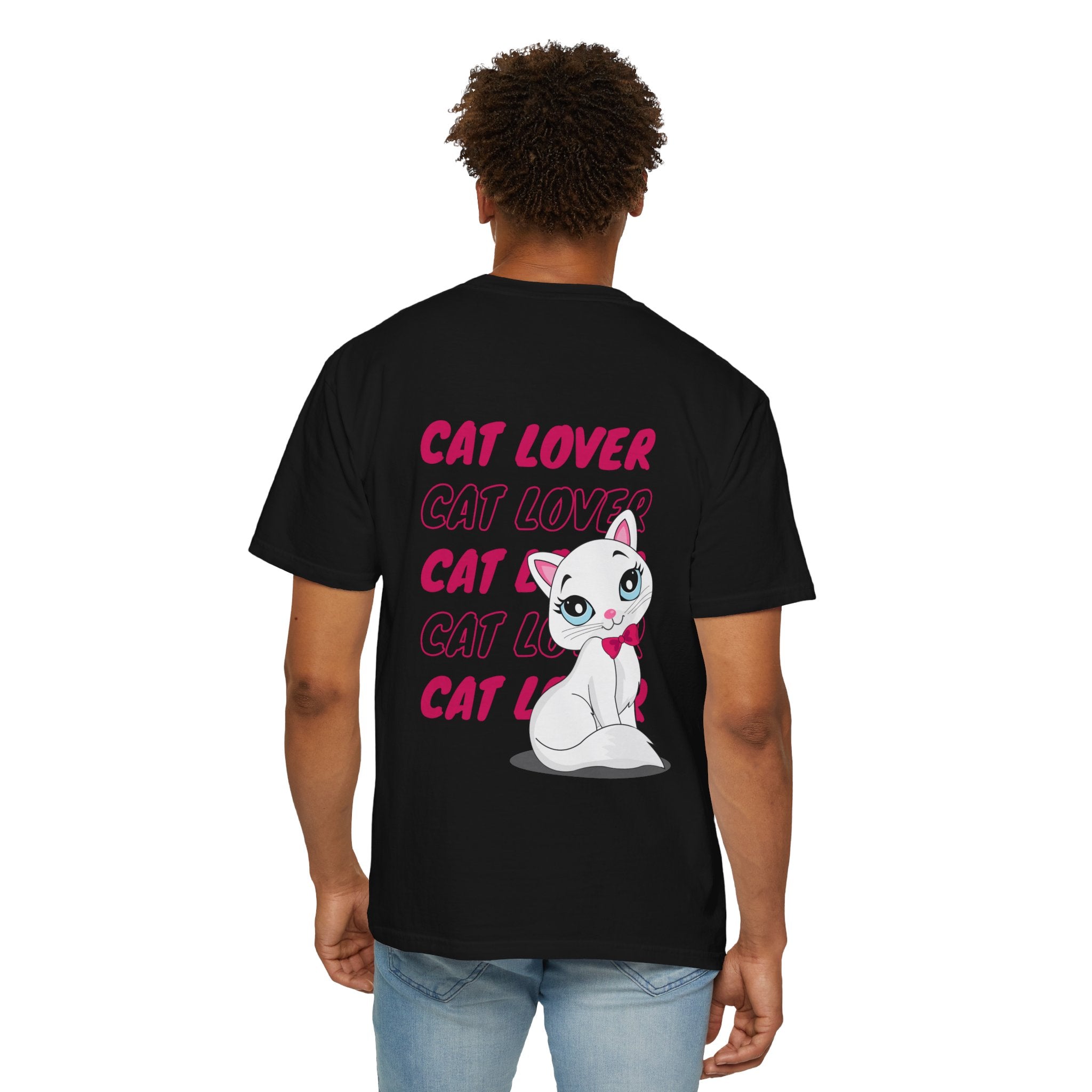Cat Lover T-Shirt — Cute White Kitten Graphic Tee for Cat Moms & Fans