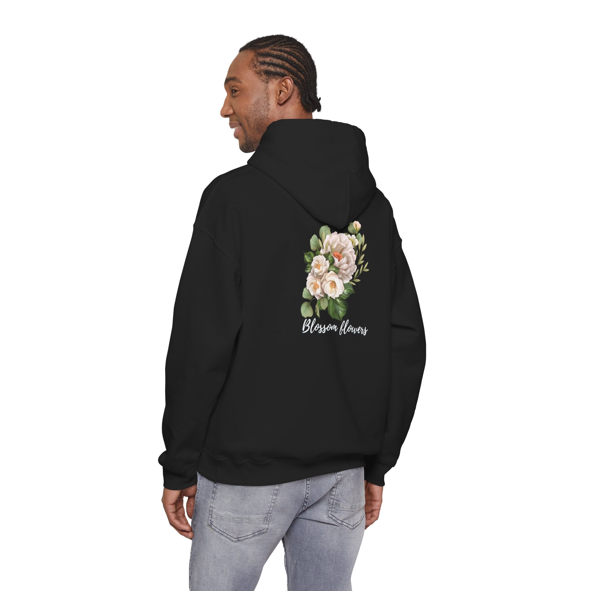 Floral 'Blossom Flowers' Hoodie – Soft Vintage Rose Graphic
