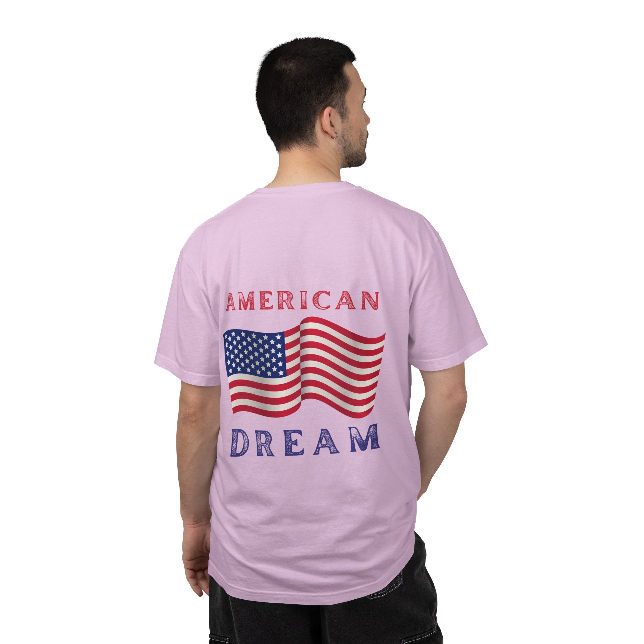 American Dream T-Shirt — Vintage Flag Graphic Tee for 4th of July & Patriotic Celebrations