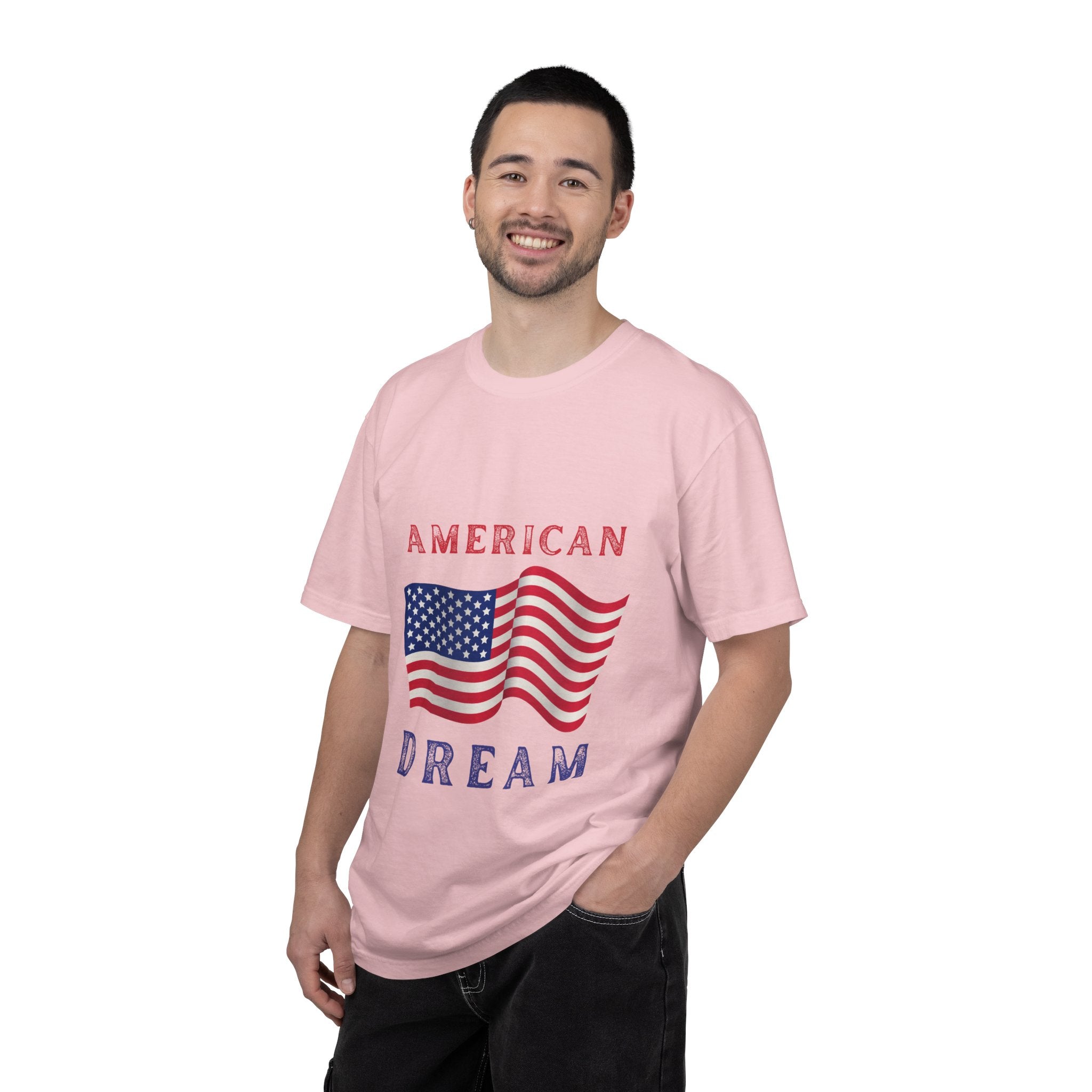 American Dream T-Shirt — Vintage Flag Graphic Tee for 4th of July & Patriotic Celebrations