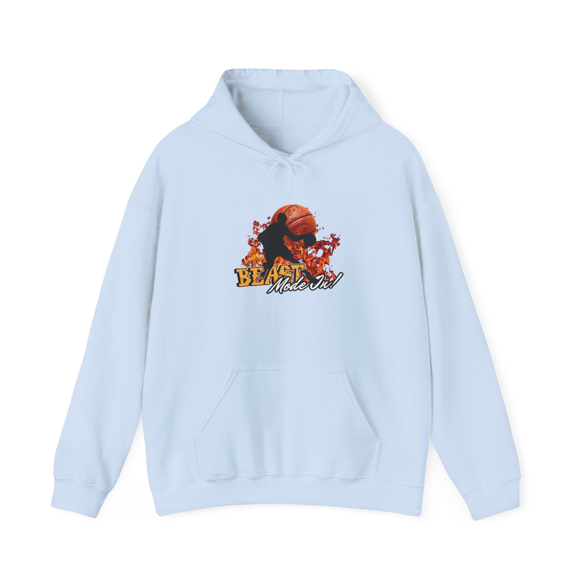 Basketball Beast Mode Hoodie — "Beast Mode On" Graphic Pullover