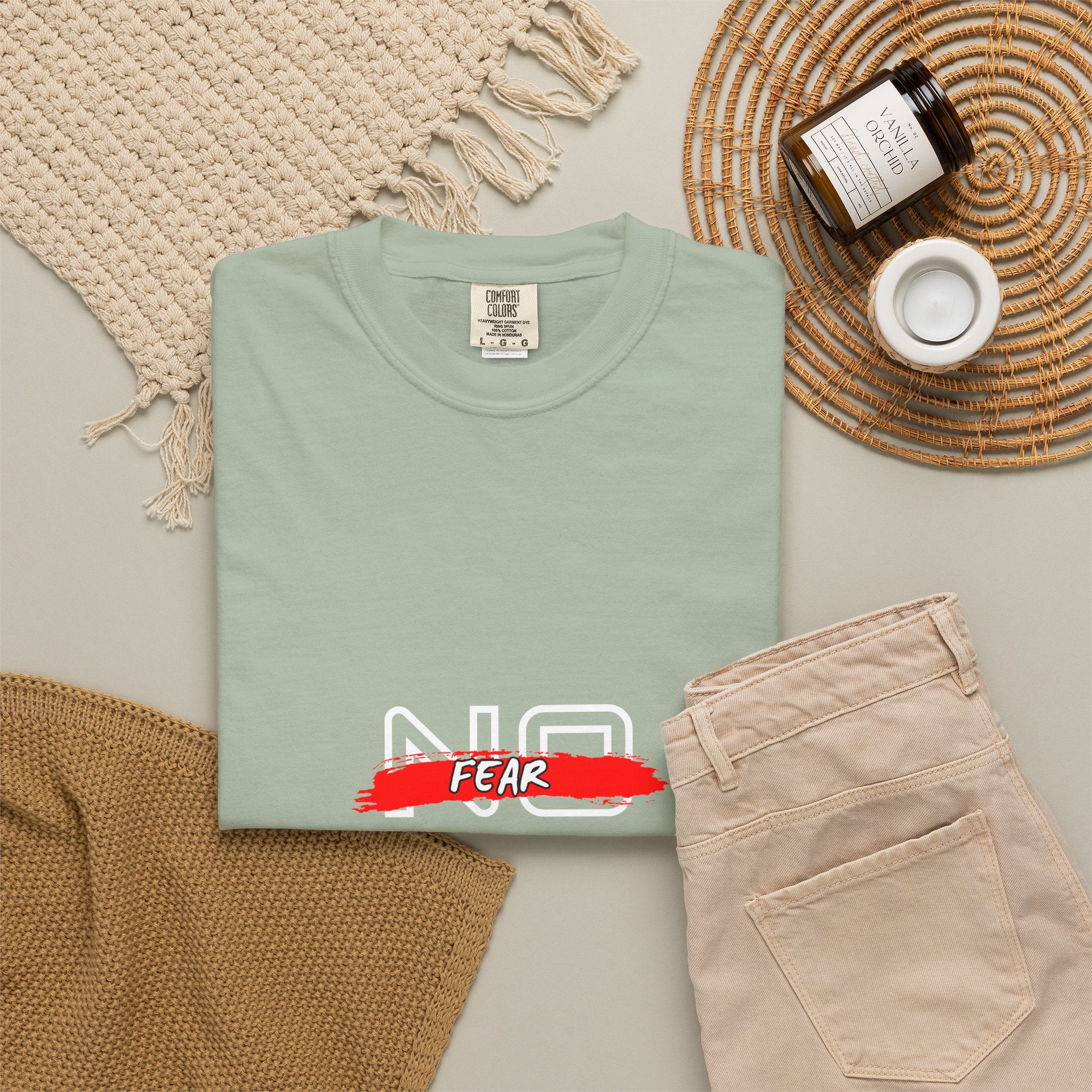 T-Shirt — "No Fear, No Limits, No Excuses" Motivational Graphic Tee