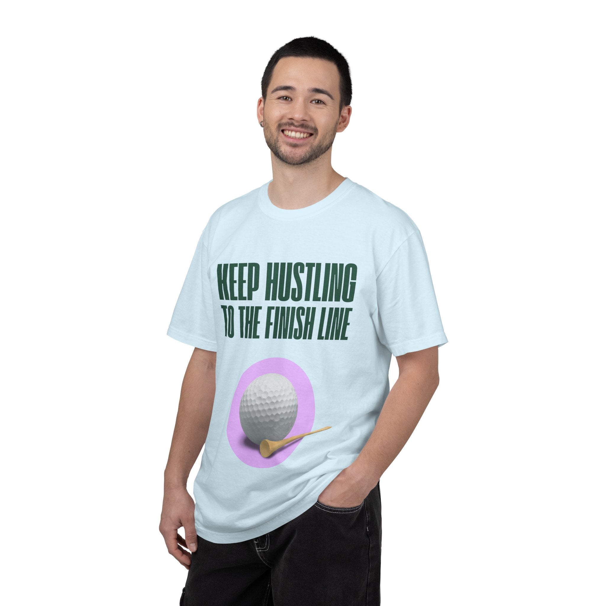 Keep Hustling to the Finish Line Golf T‑Shirt