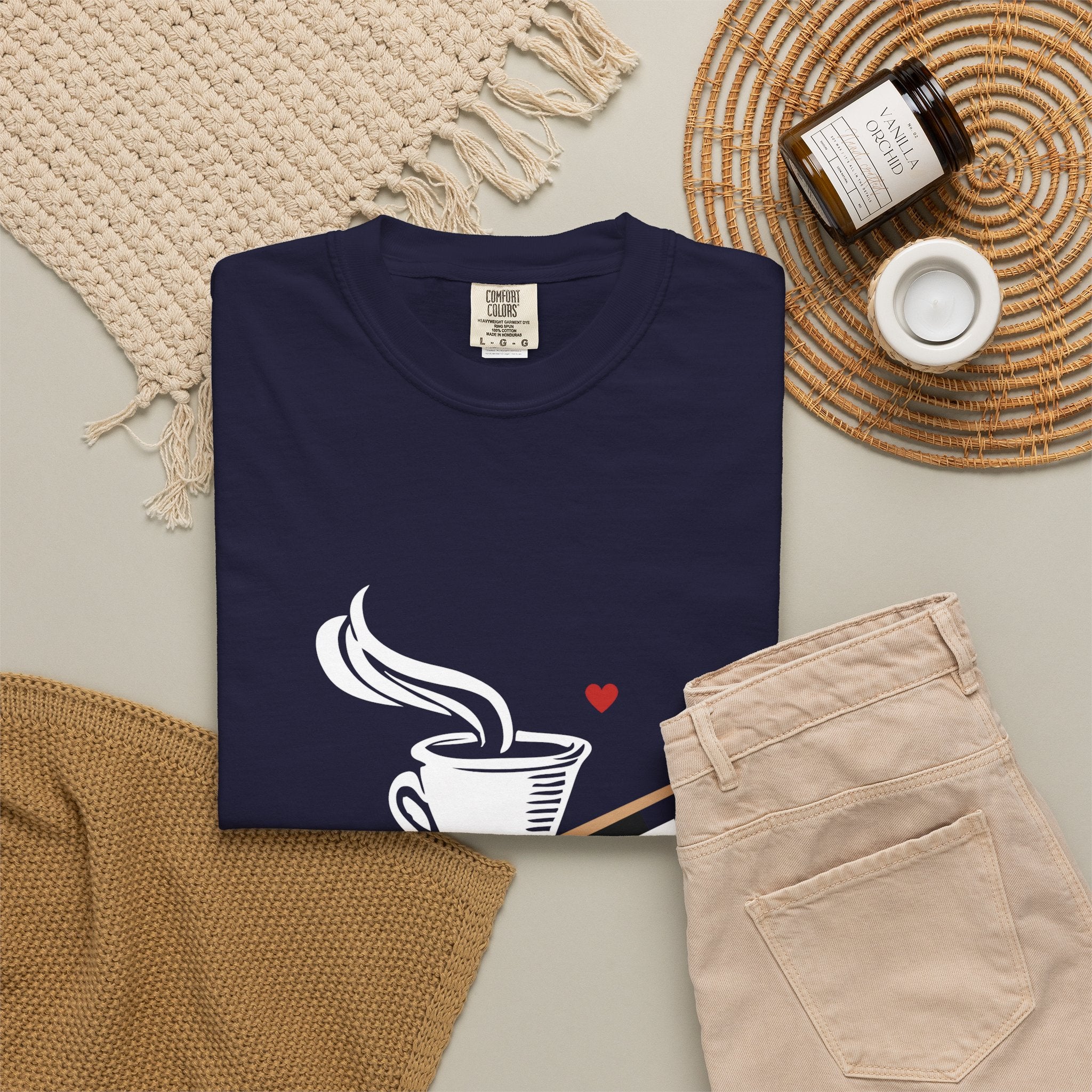 Coffee Lover T‑Shirt — Steaming Cup Graphic Tee