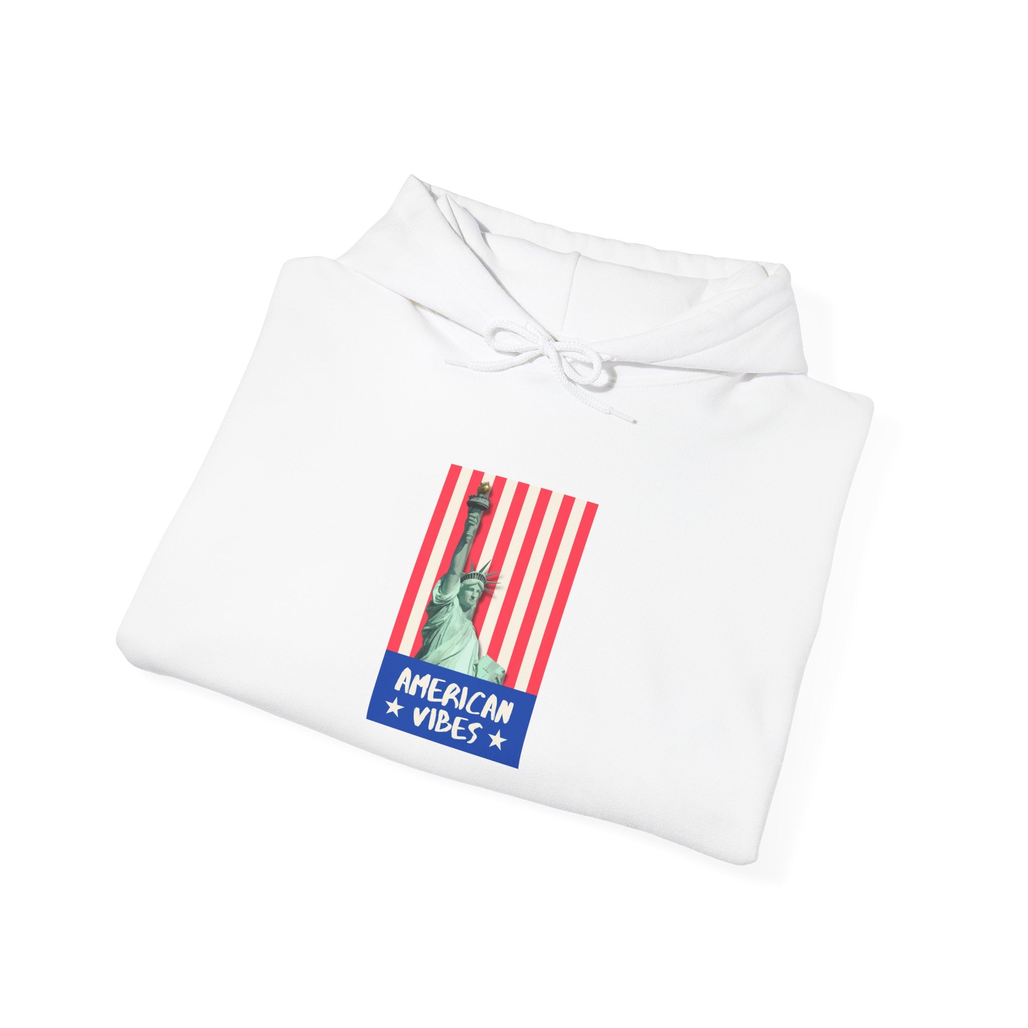 Liberty Statue Hoodie — "American Vibes" Patriotic Pullover