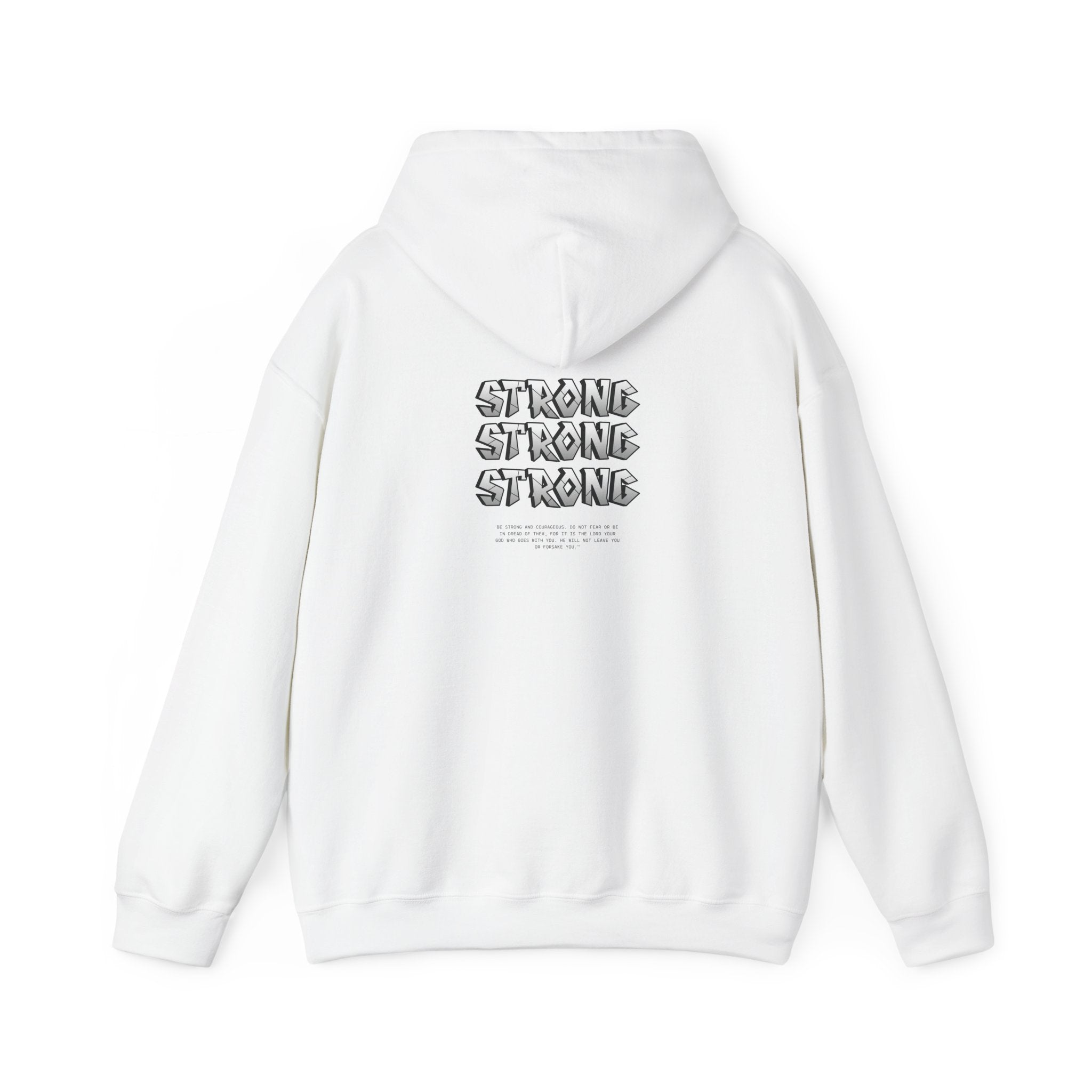 Strong x3 Hoodie — Minimal Motivational Pullover