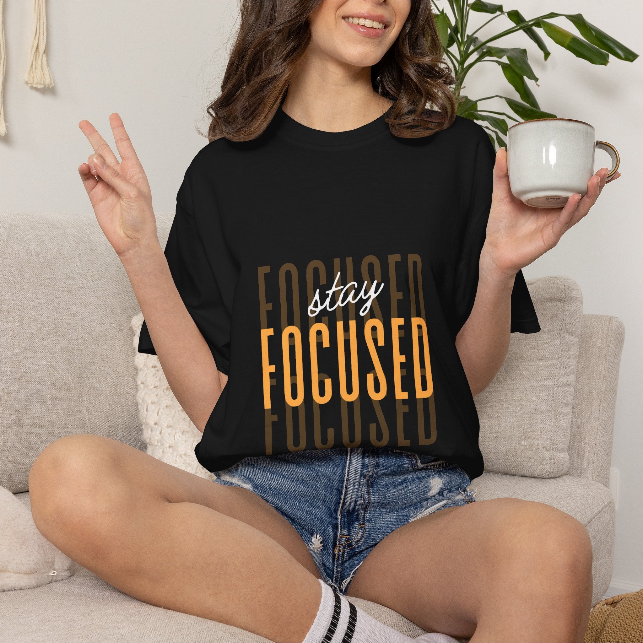 Stay Focused T-Shirt — Motivational Graphic Tee