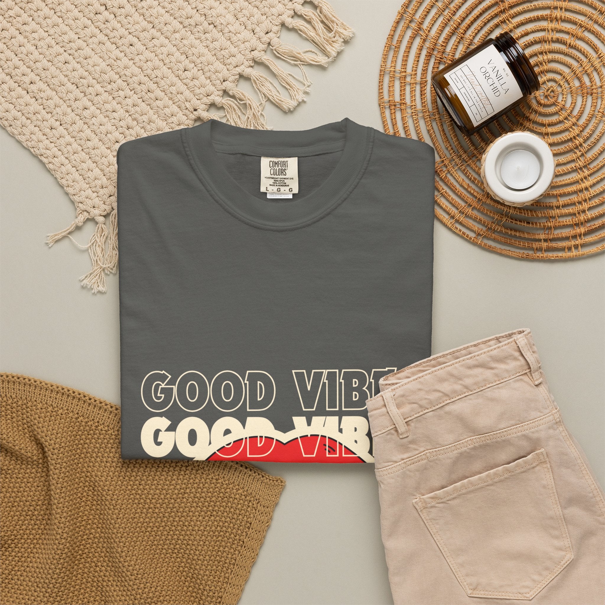 Good Vibes Lip Graphic T-Shirt