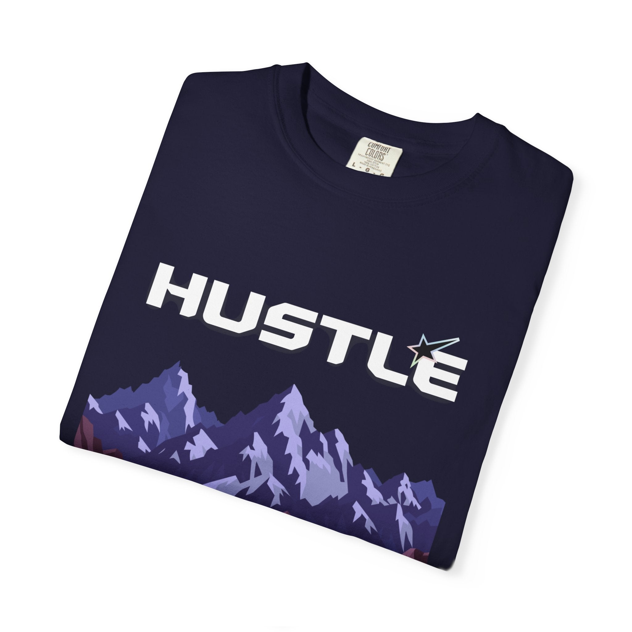 Hustle Mountain T-Shirt — Adventure Motivational Graphic Tee