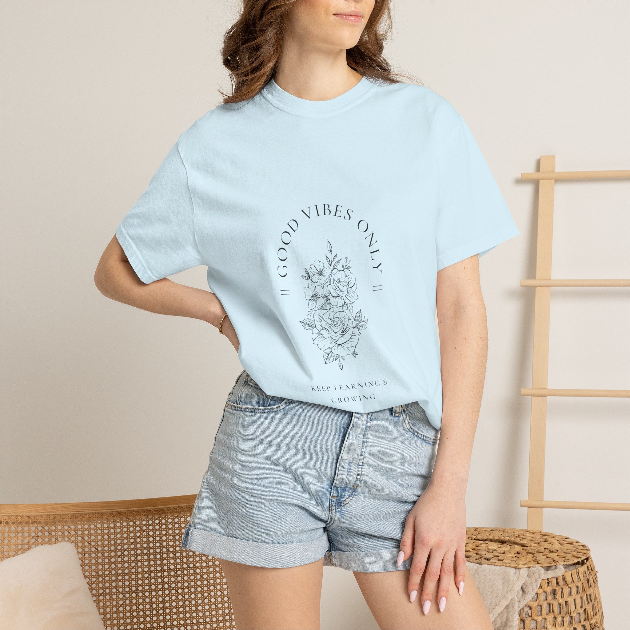 Good Vibes Only Floral T-Shirt