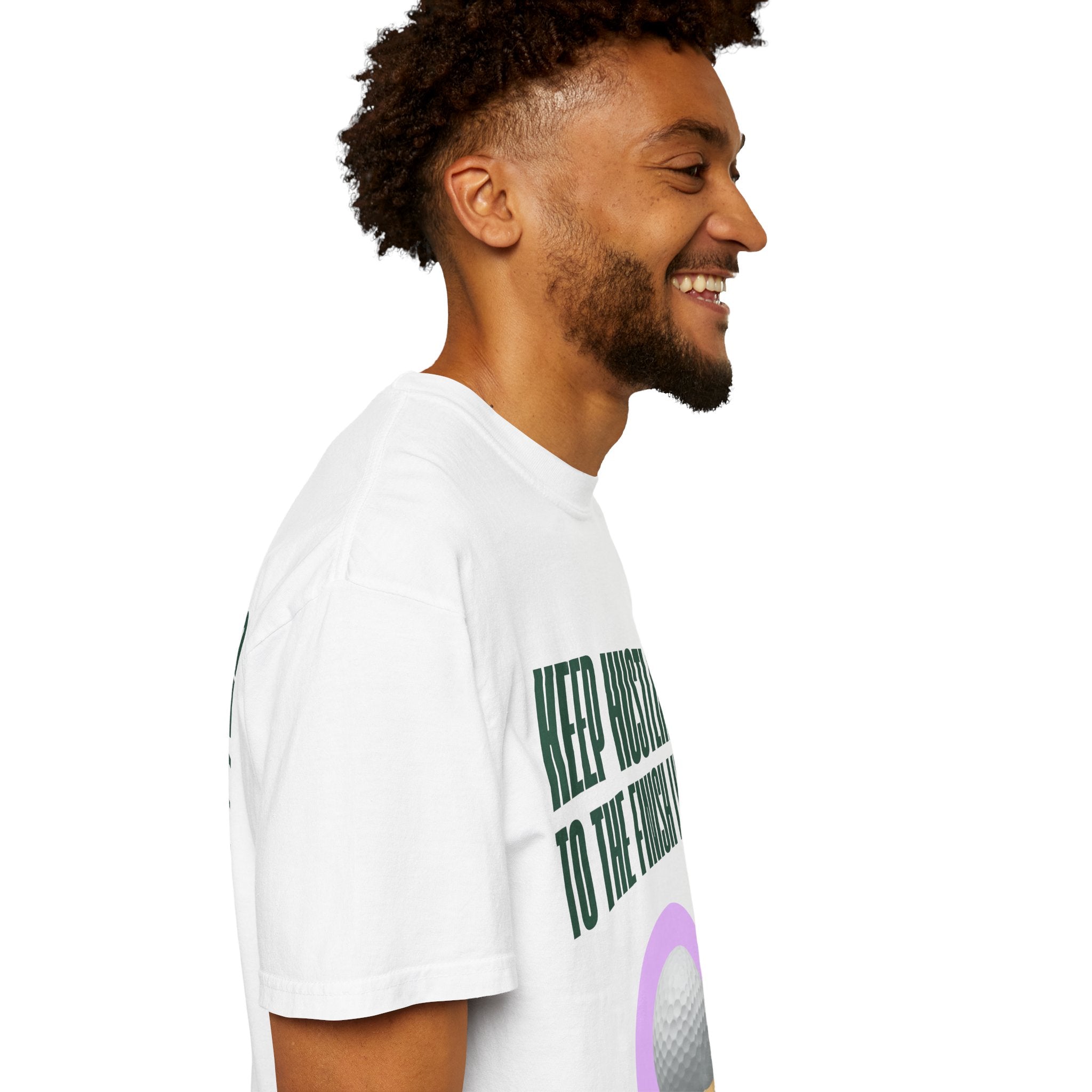Keep Hustling to the Finish Line Golf T‑Shirt