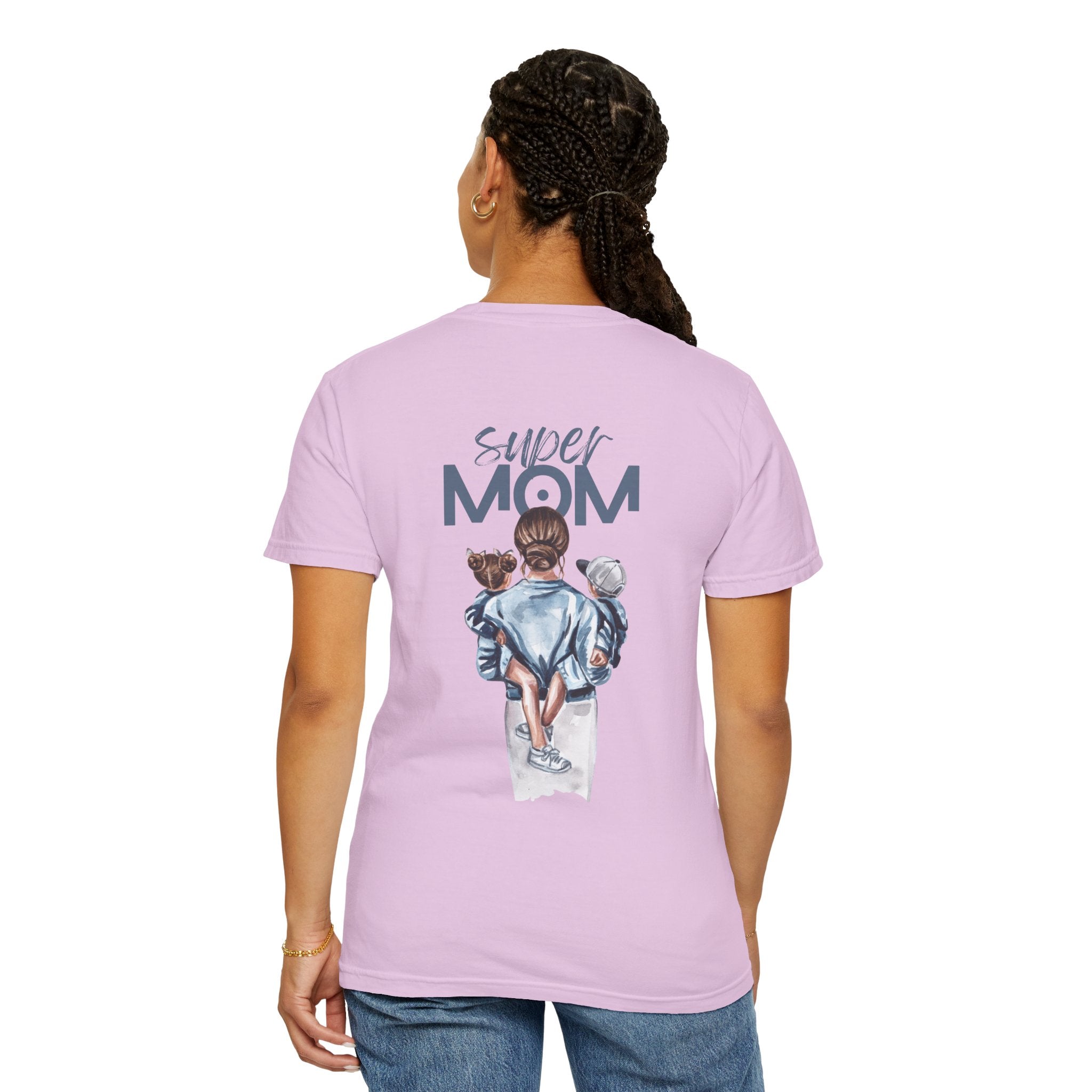 Super Mom T-Shirt — Mom with Kids Graphic Tee | Mother's Day Gift