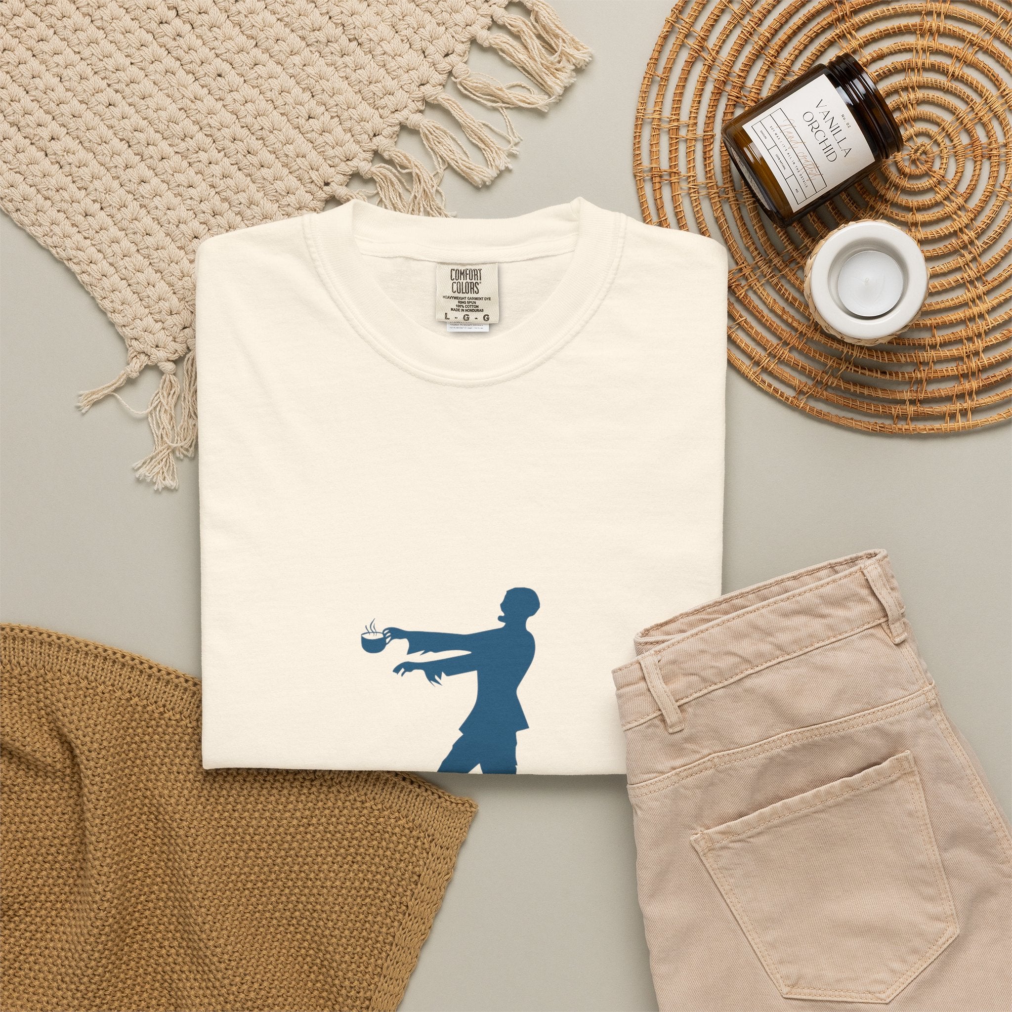 Zombie Silhouette T-Shirt — "I’m Not Sleepy" Funny Halloween Tee