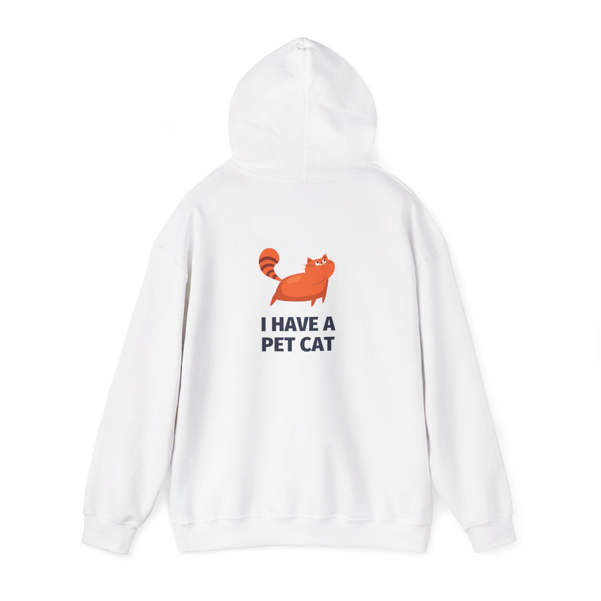 Cat Lover Hoodie – “I Have a Pet Cat” Cute Orange Cat Graphic