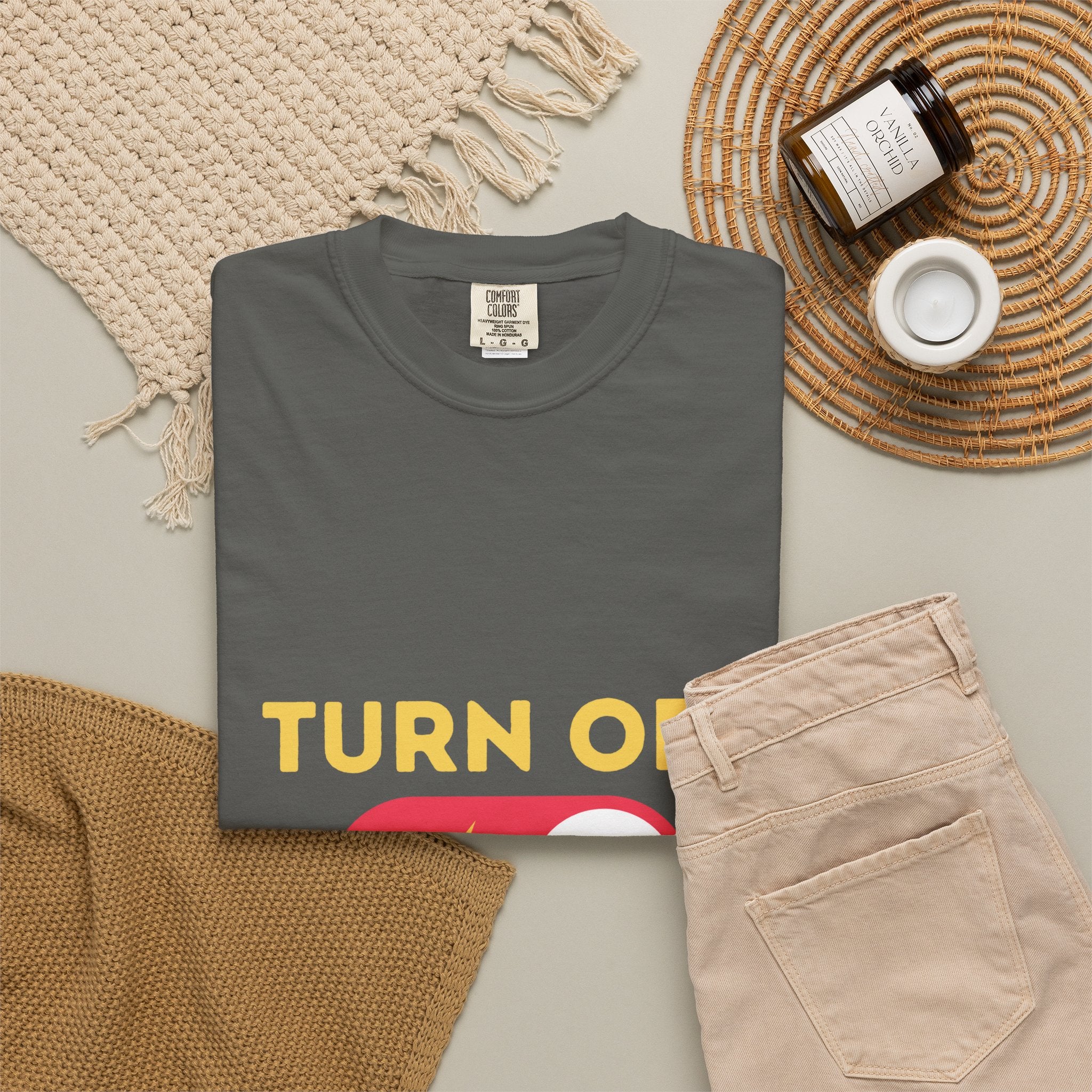 Turn Off Negativity T-Shirt — Positive Vibes Graphic Tee
