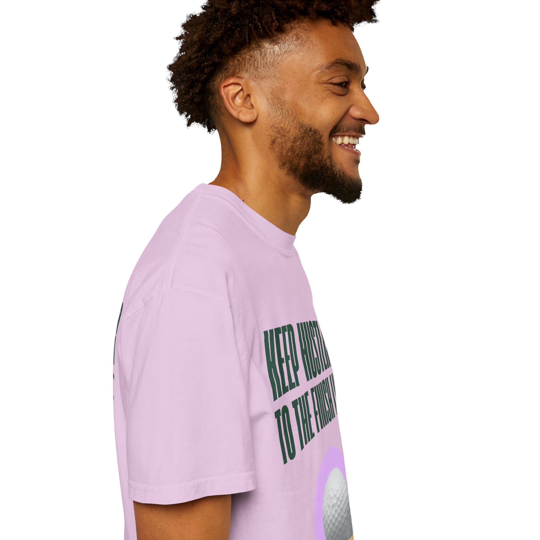Keep Hustling to the Finish Line Golf T‑Shirt