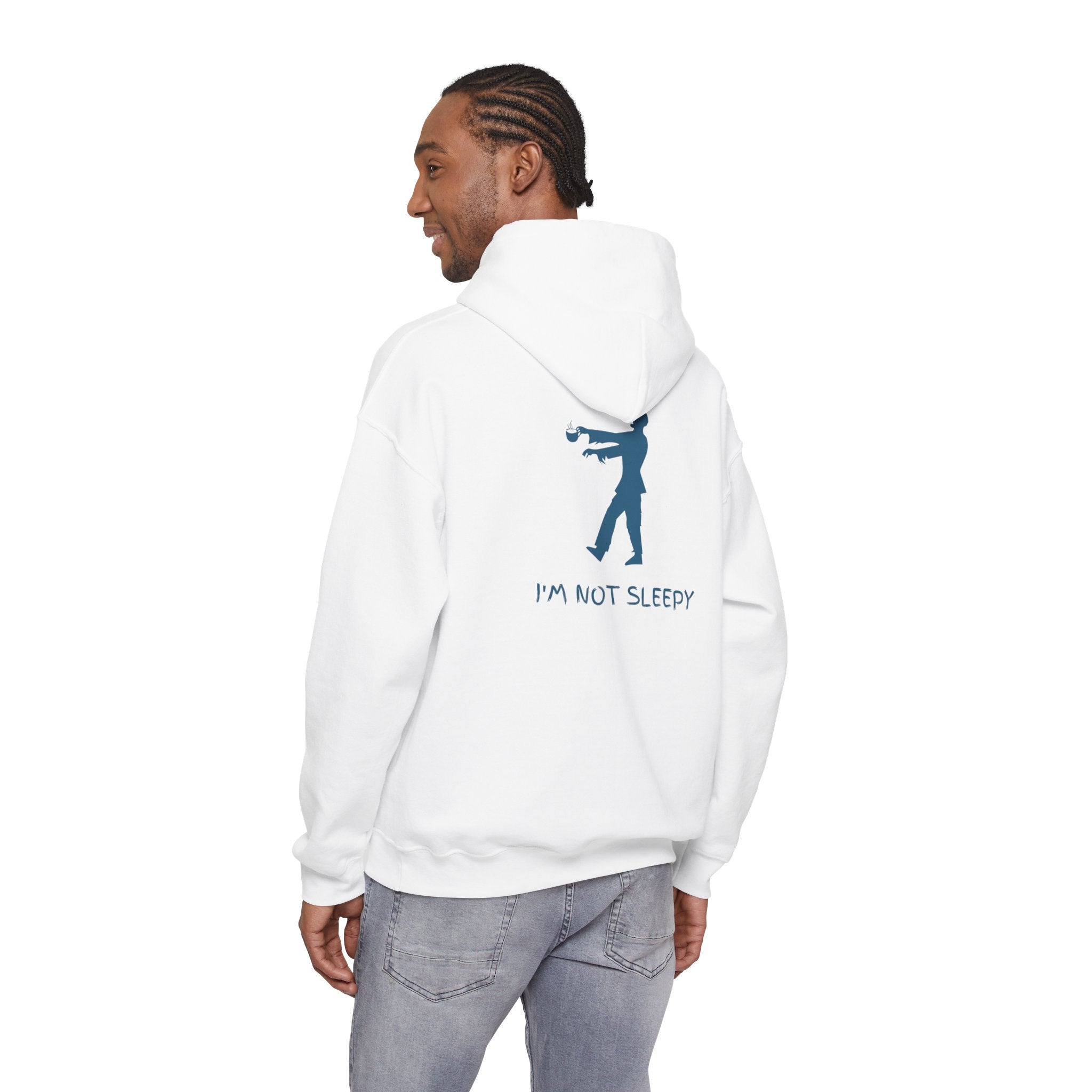 Zombie Silhouette Hoodie - "I'm Not Sleepy" Funny Halloween Pullover
