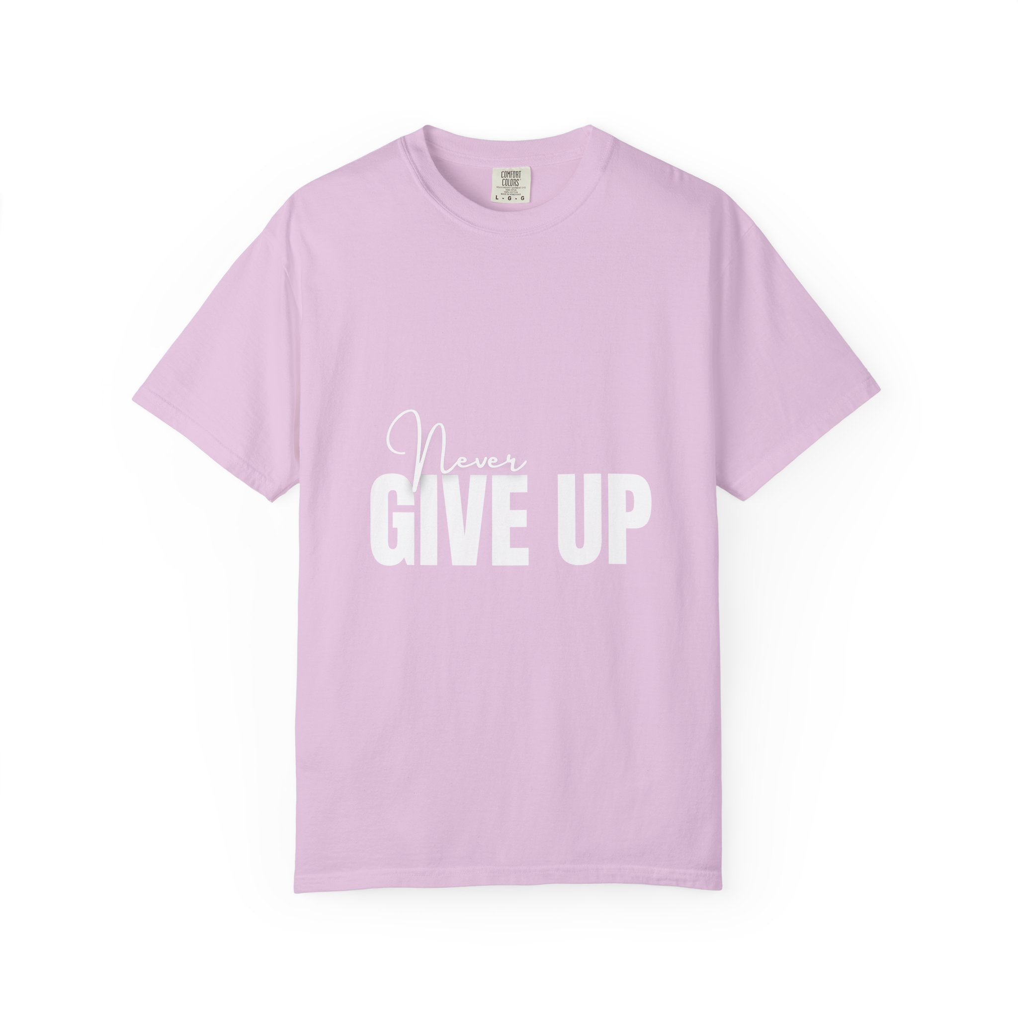 Never Give Up T-Shirt — Motivational Graphic Tee
