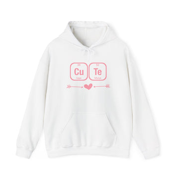 Cute Chemistry Hoodie – "Cu Te" Element Symbols Valentine Pullover