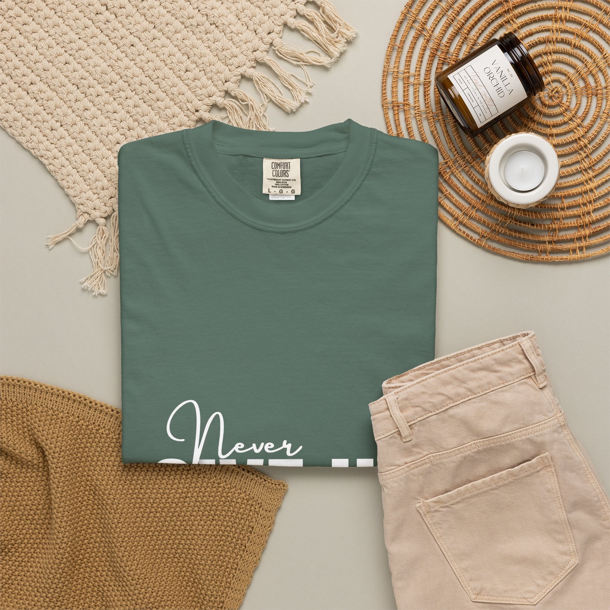 Never Give Up T-Shirt — Motivational Graphic Tee