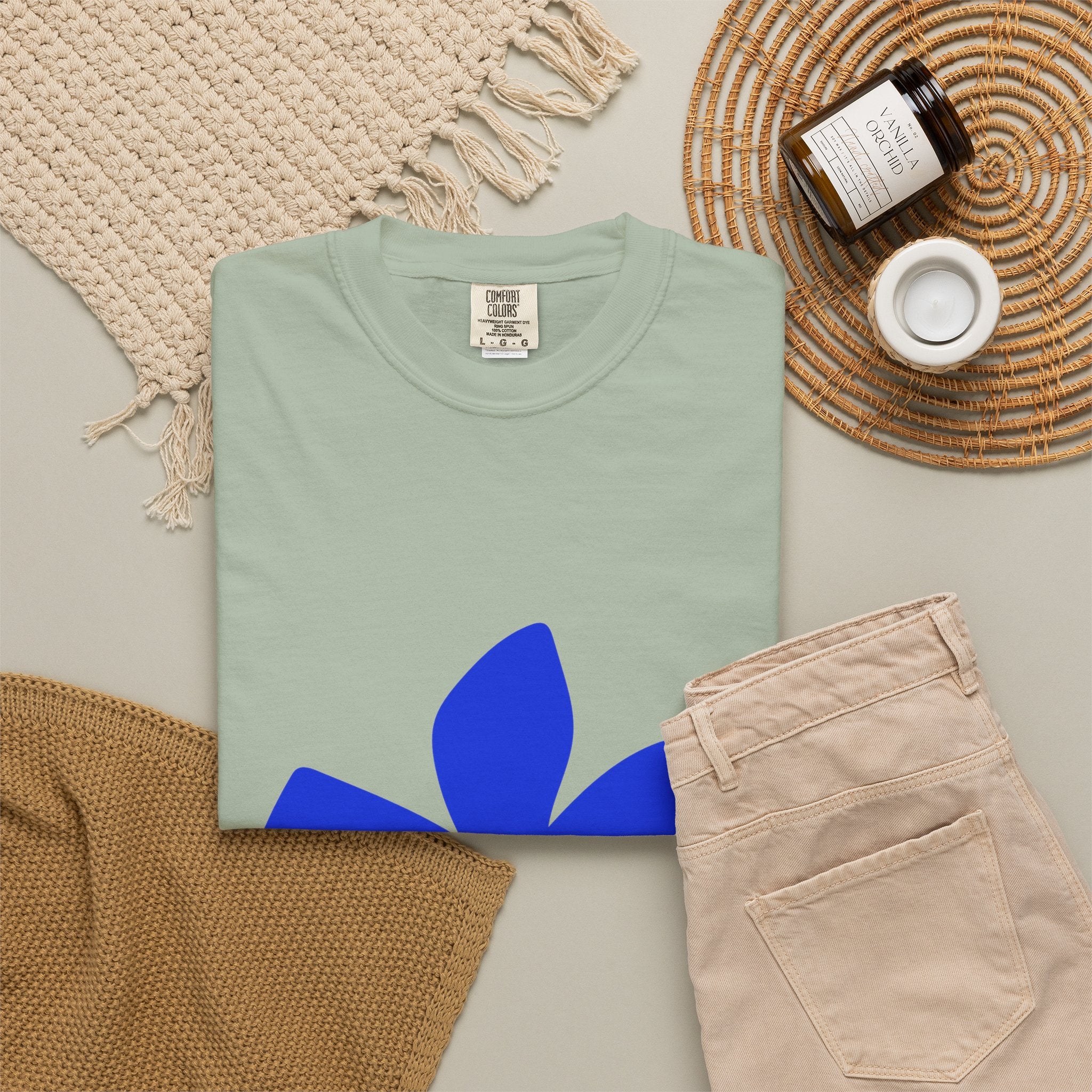 Aquarius Zodiac T-Shirt — Bold Blue Symbol, January 20–February 18 Astrology Tee