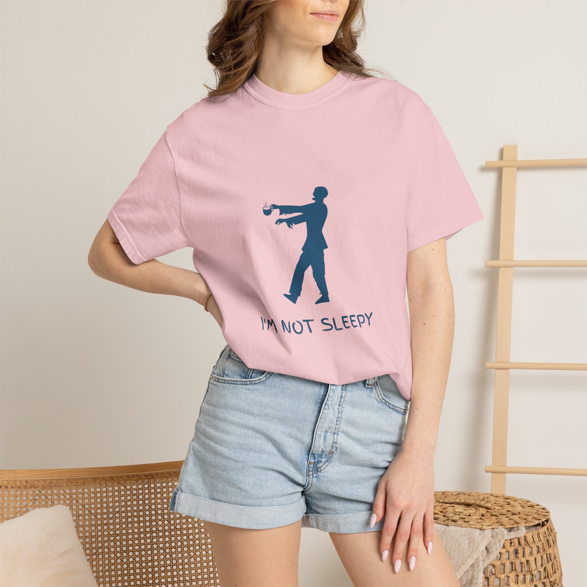 Zombie Silhouette T-Shirt — "I’m Not Sleepy" Funny Halloween Tee