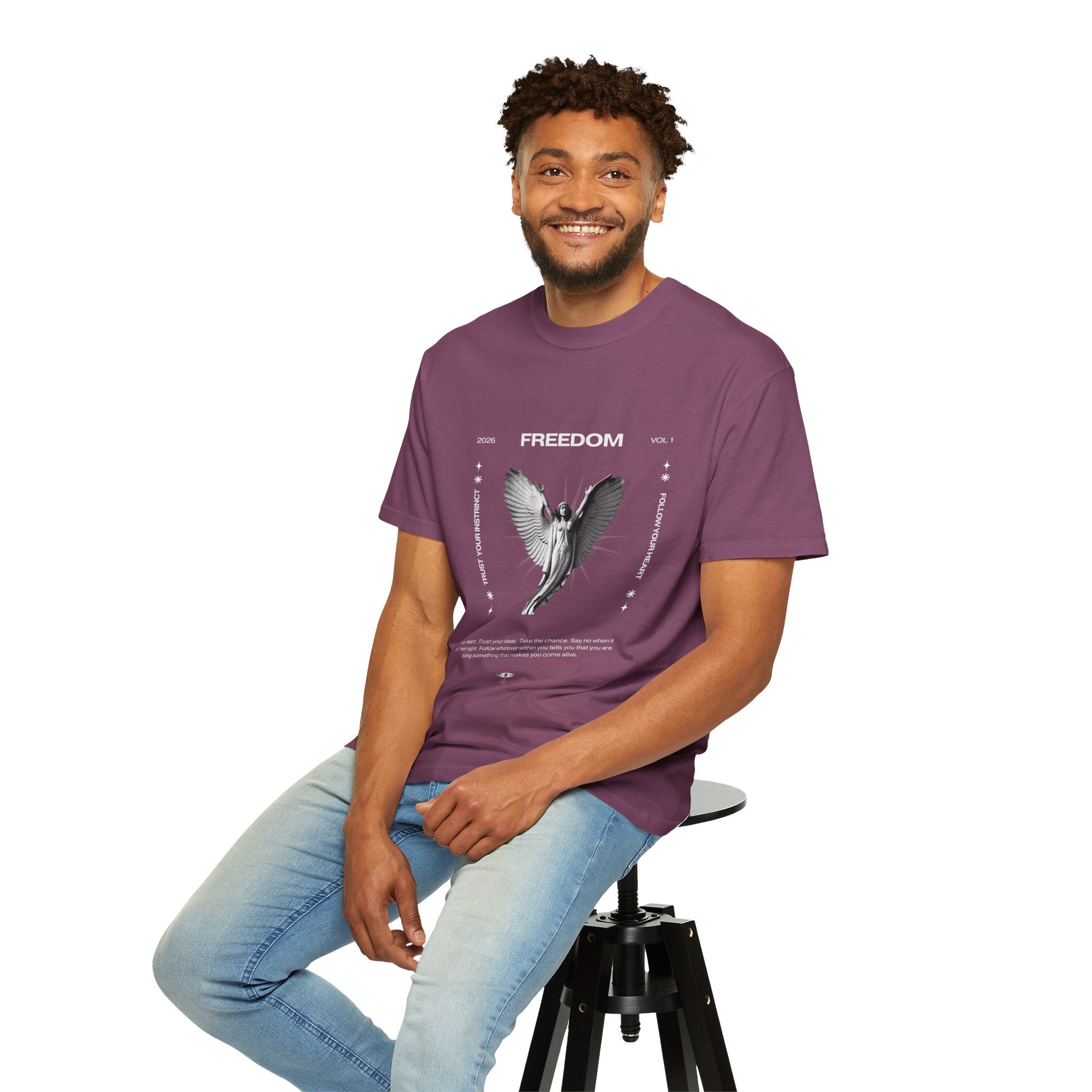 Freedom Angel Graphic T‑Shirt