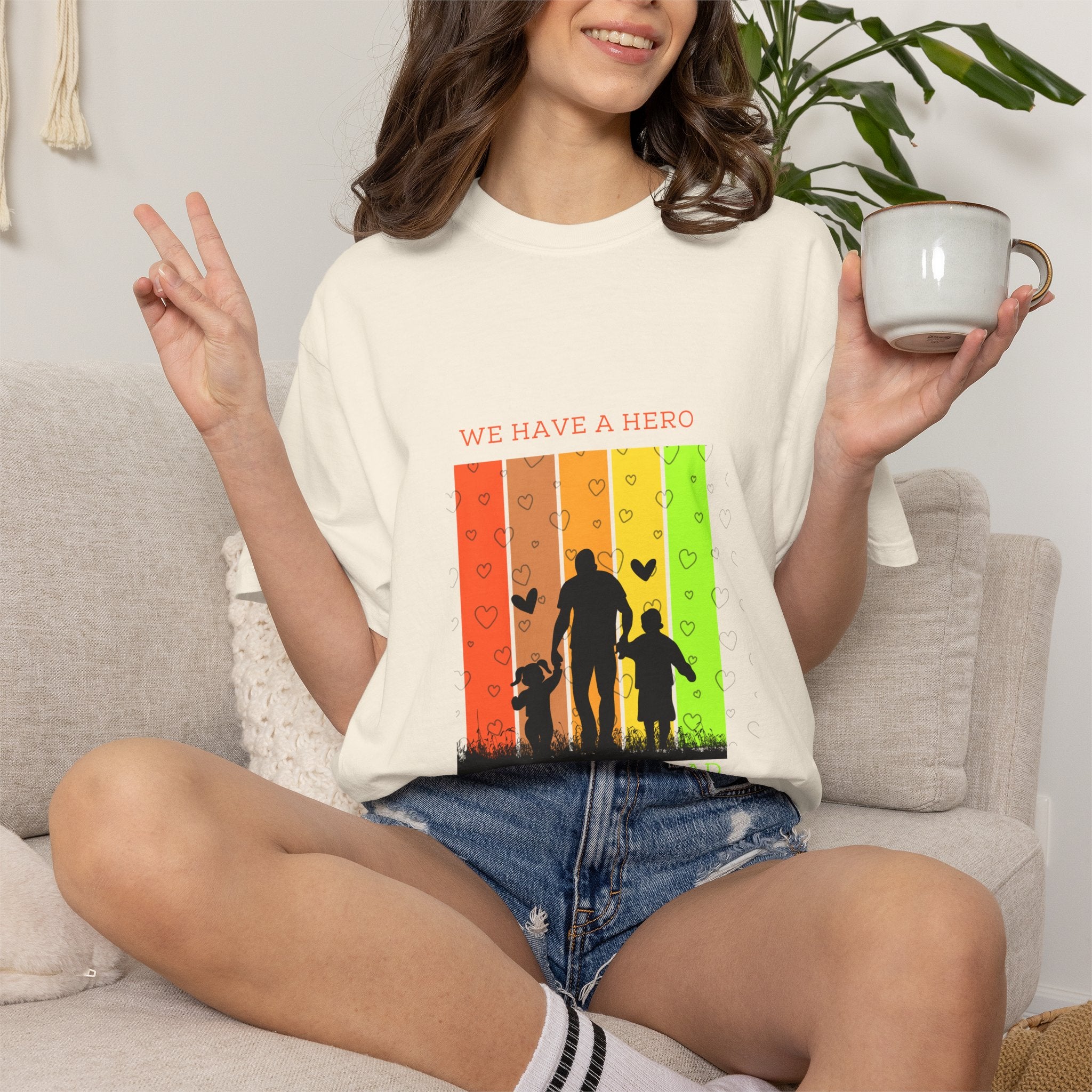 We Have a Hero Family Silhouette T-Shirt