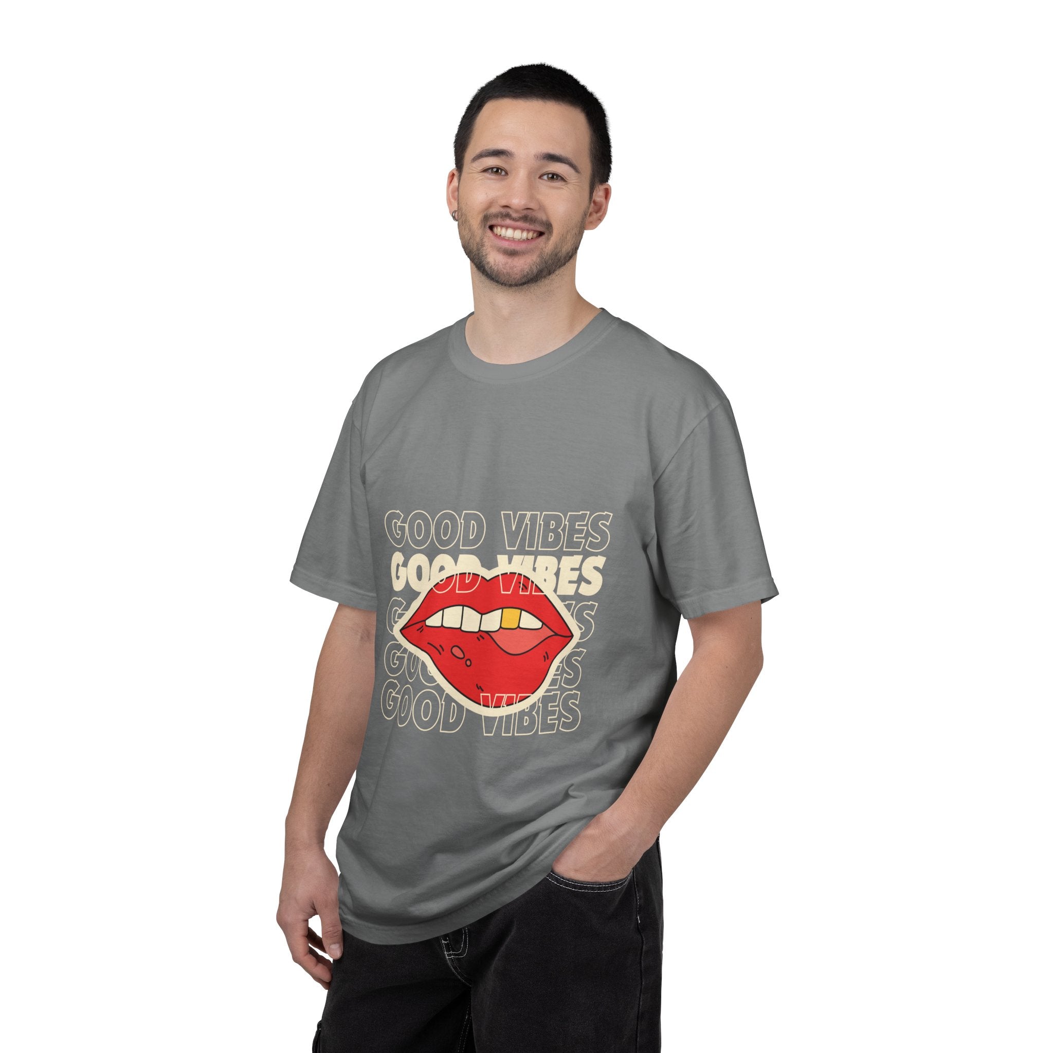 Good Vibes Lip Graphic T-Shirt