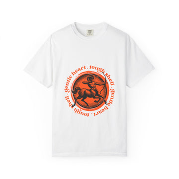 Aries Ram Graphic T-Shirt — "Gentle Heart, Tough Soul" Zodiac Tee