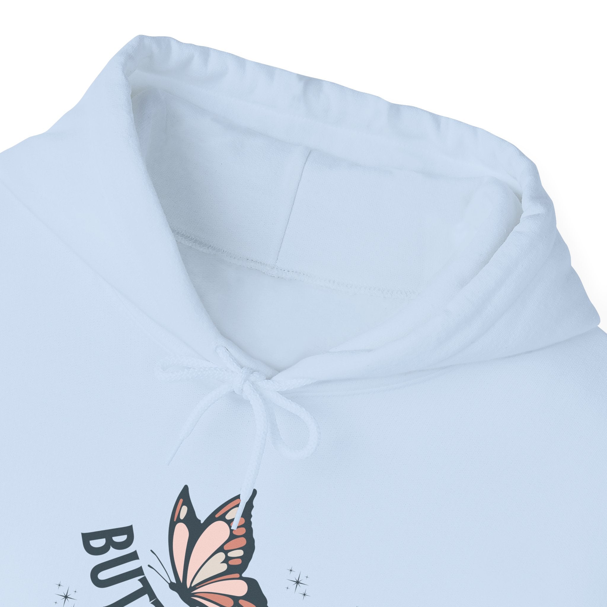 Butterfly Hoodie — Floral Pink Butterfly Graphic Pullover