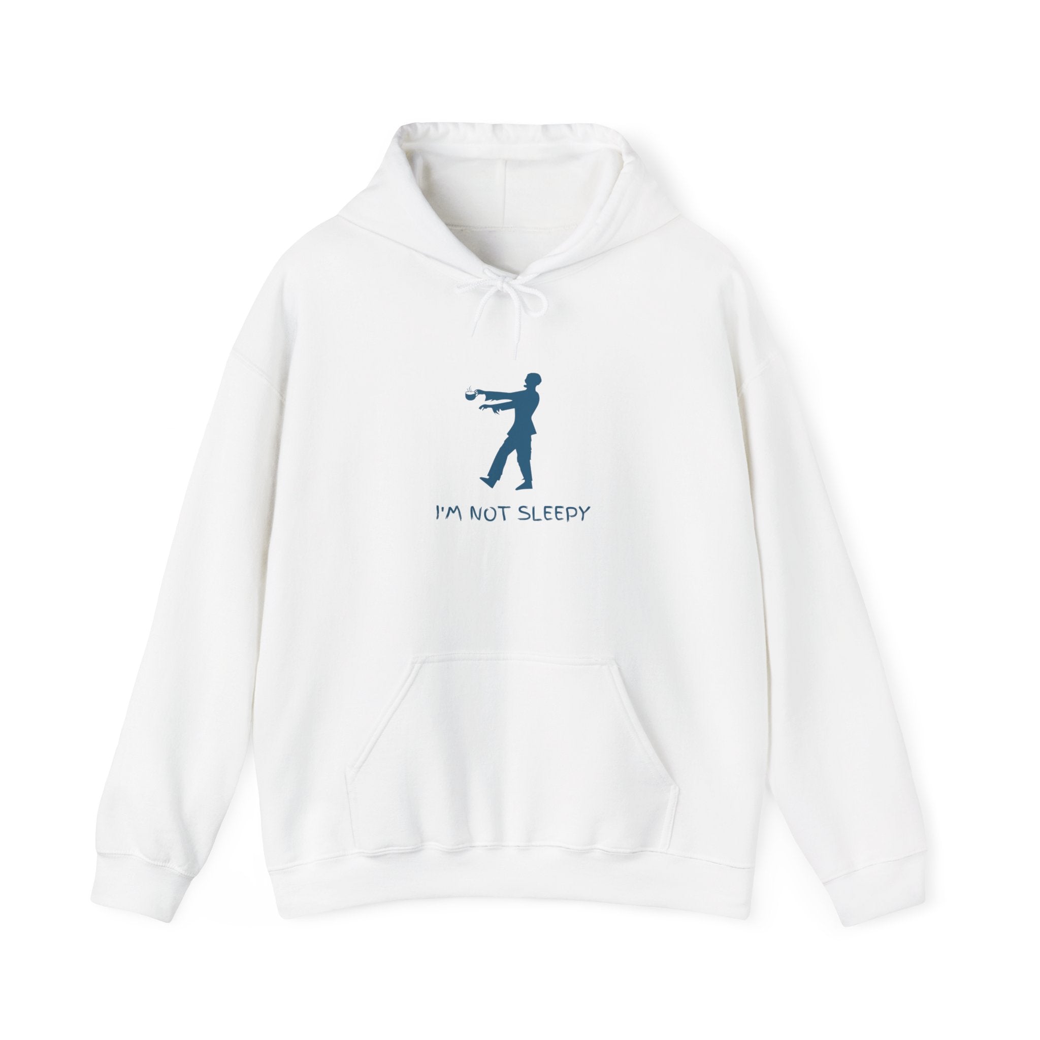 Zombie Silhouette Hoodie - "I'm Not Sleepy" Funny Halloween Pullover