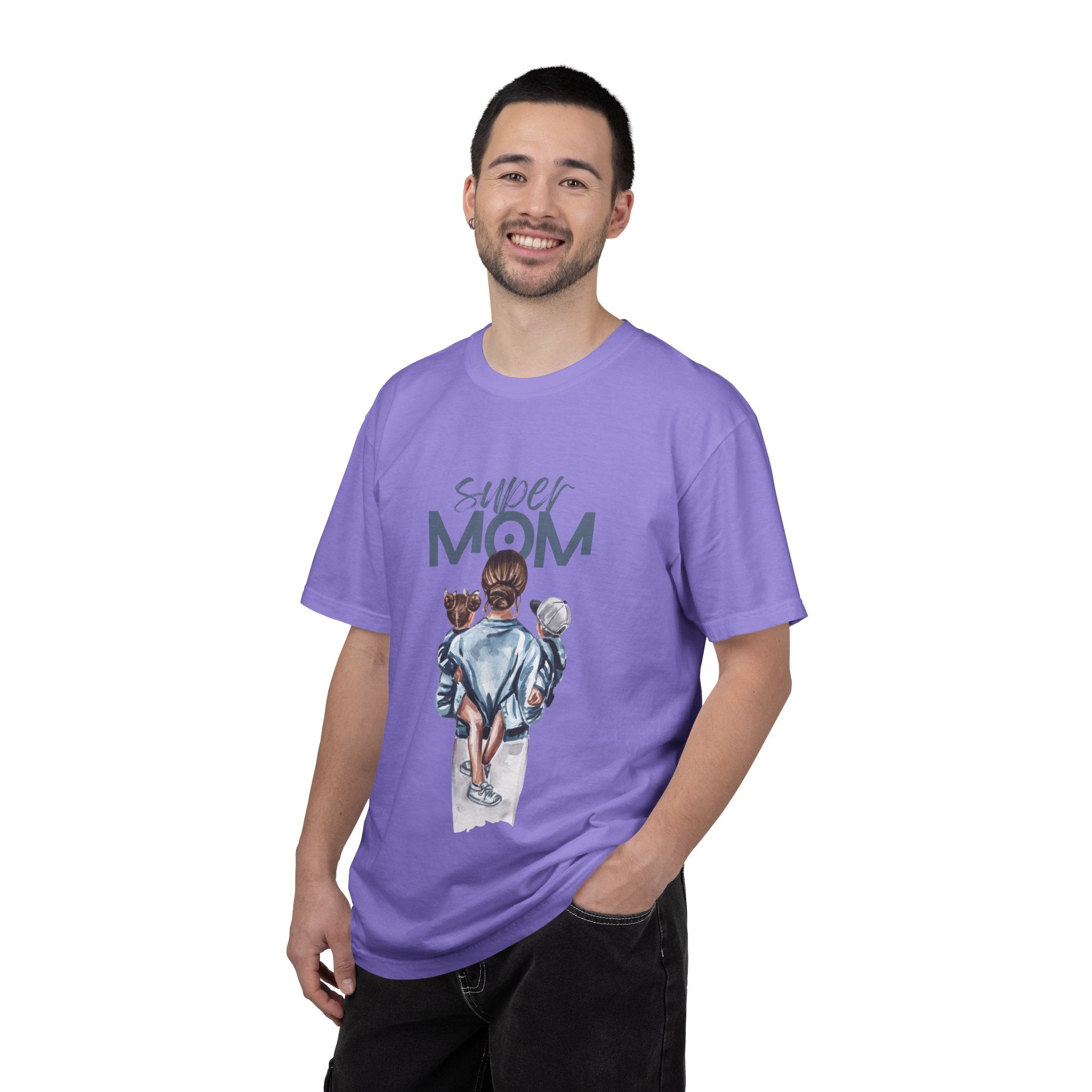 Super Mom T-Shirt — Mom with Kids Graphic Tee | Mother's Day Gift