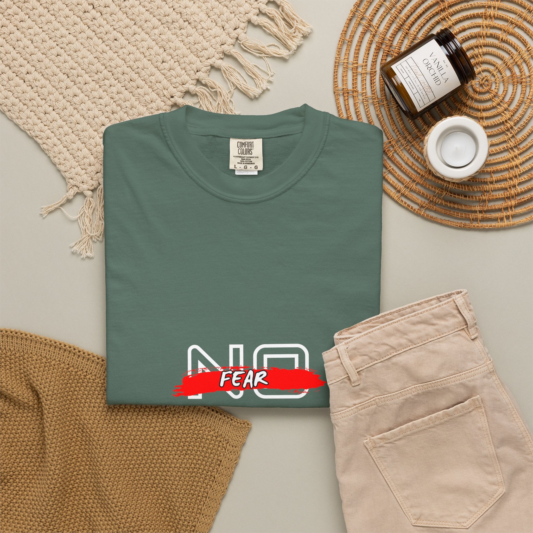 T-Shirt — "No Fear, No Limits, No Excuses" Motivational Graphic Tee