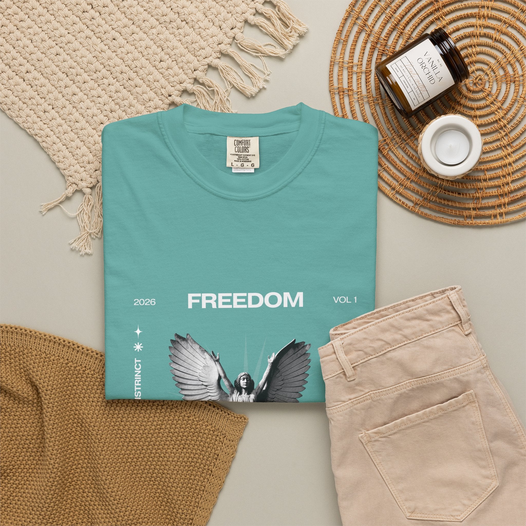Freedom Angel Graphic T‑Shirt