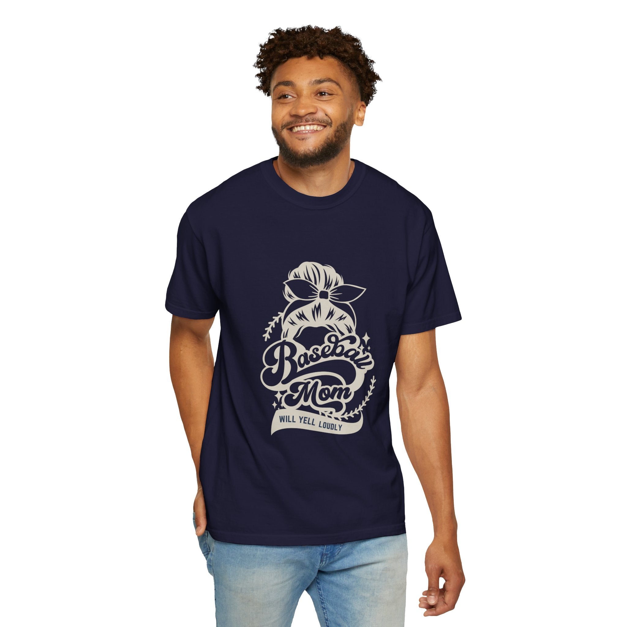 Baseball Mom T-Shirt — 'Baseball Mom Will Yell Loudly' Graphic Tee
