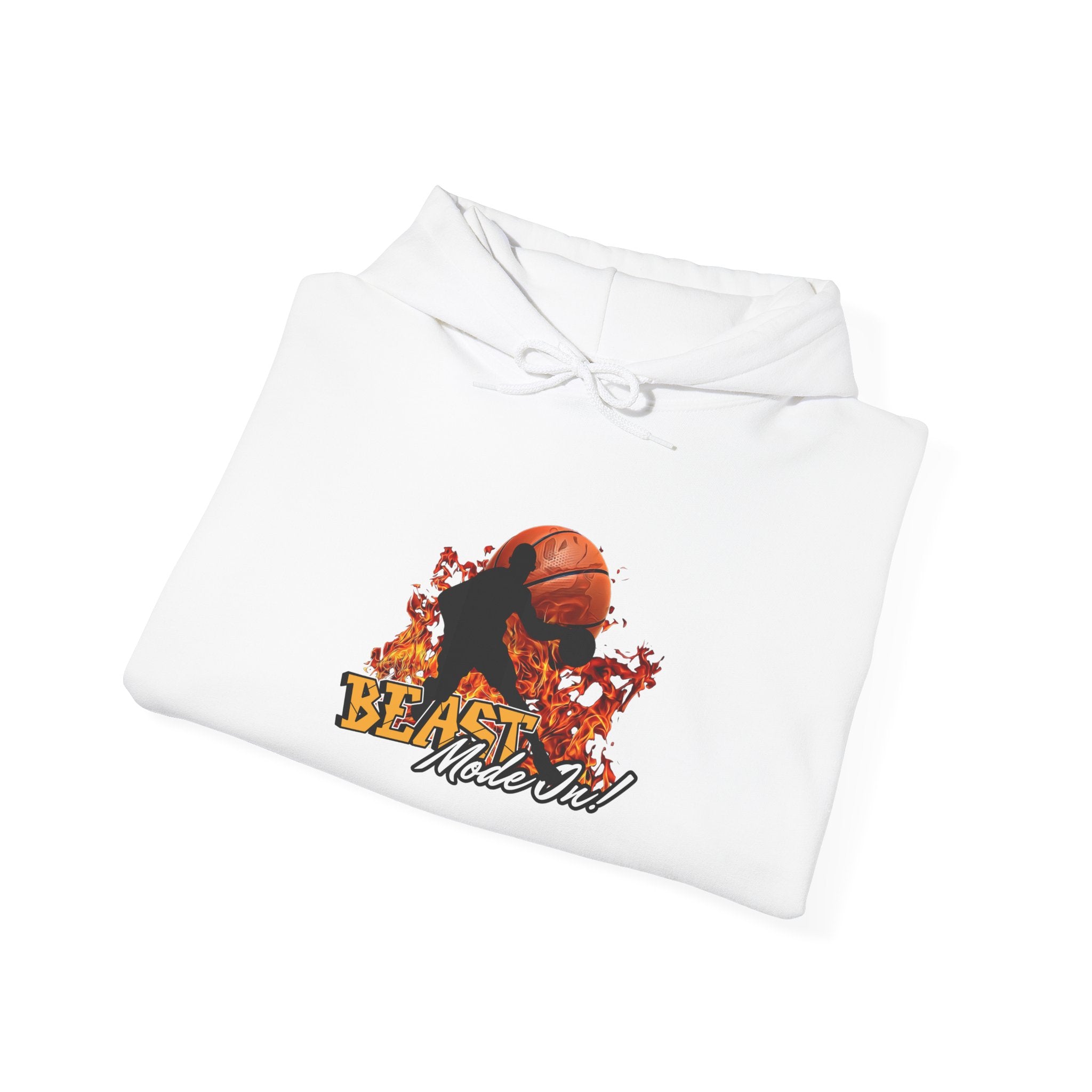 Basketball Beast Mode Hoodie — "Beast Mode On" Graphic Pullover