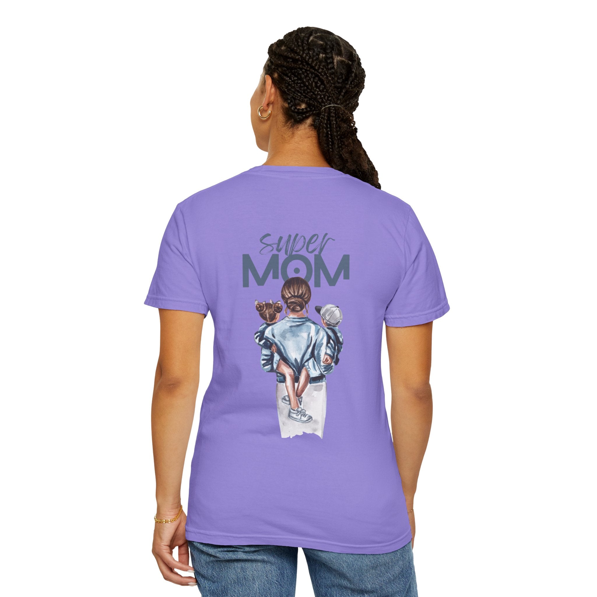 Super Mom T-Shirt — Mom with Kids Graphic Tee | Mother's Day Gift