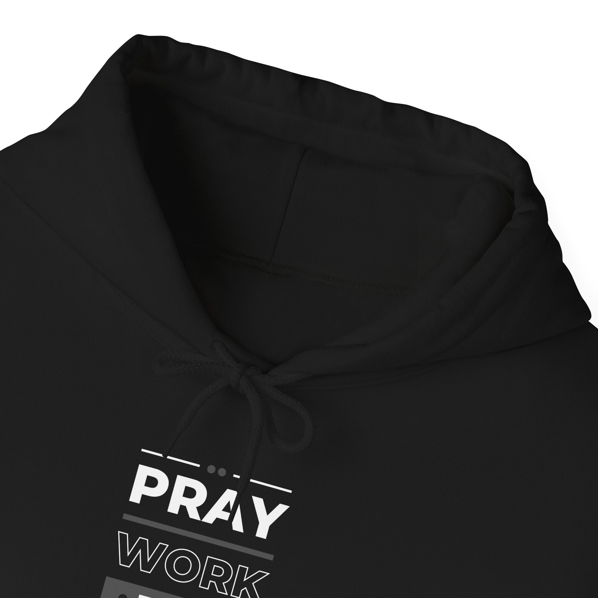 Pray Work Trust God Hoodie — Inspirational Christian Faith Sweatshirt