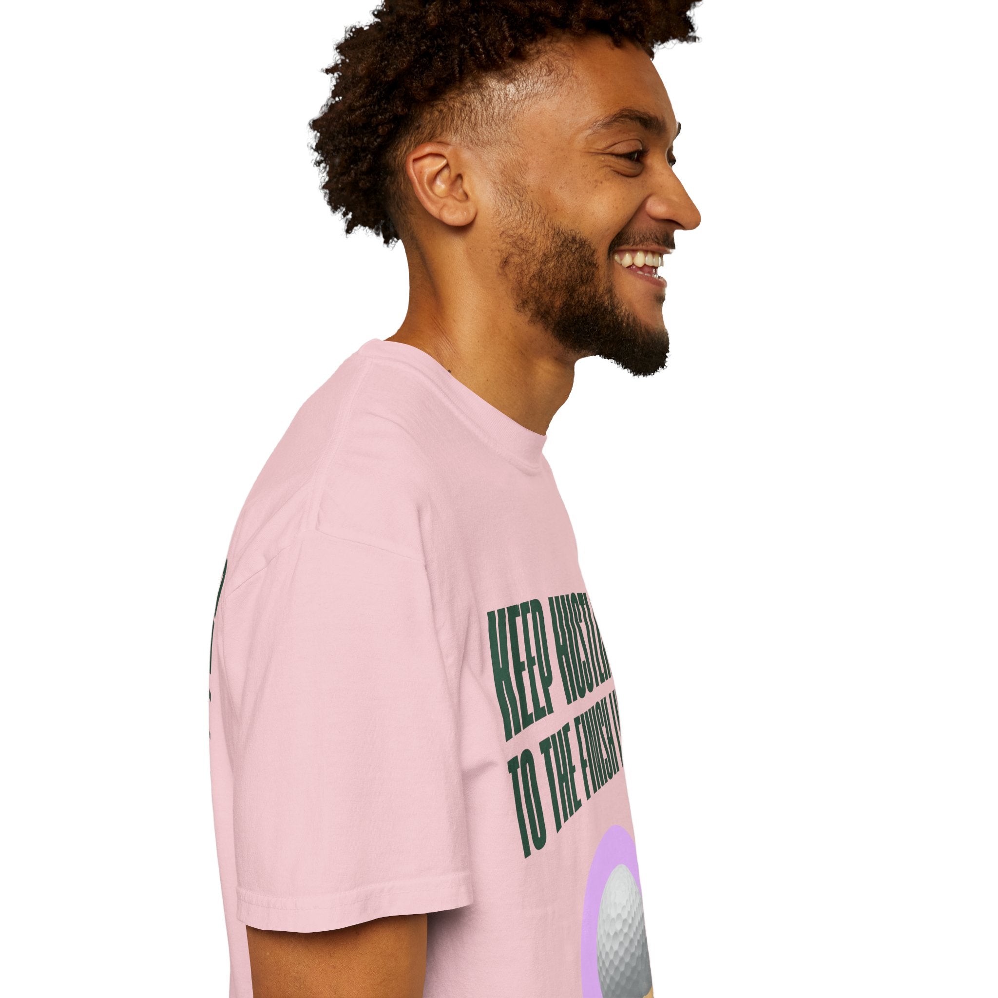 Keep Hustling to the Finish Line Golf T‑Shirt