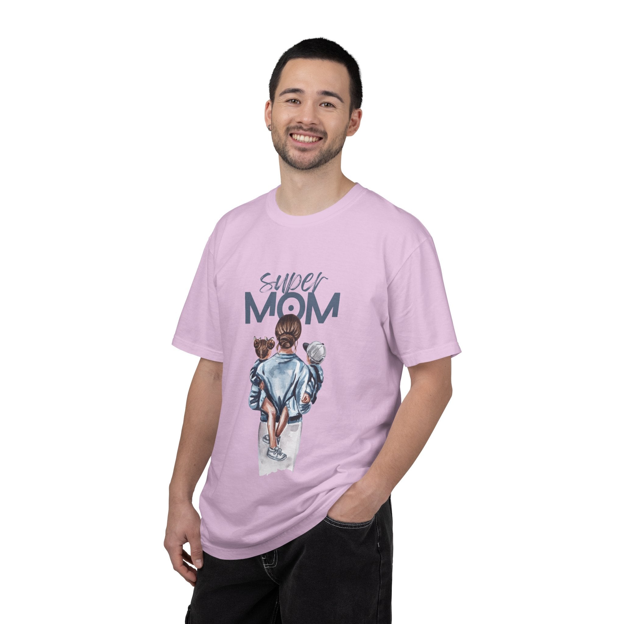 Super Mom T-Shirt — Mom with Kids Graphic Tee | Mother's Day Gift