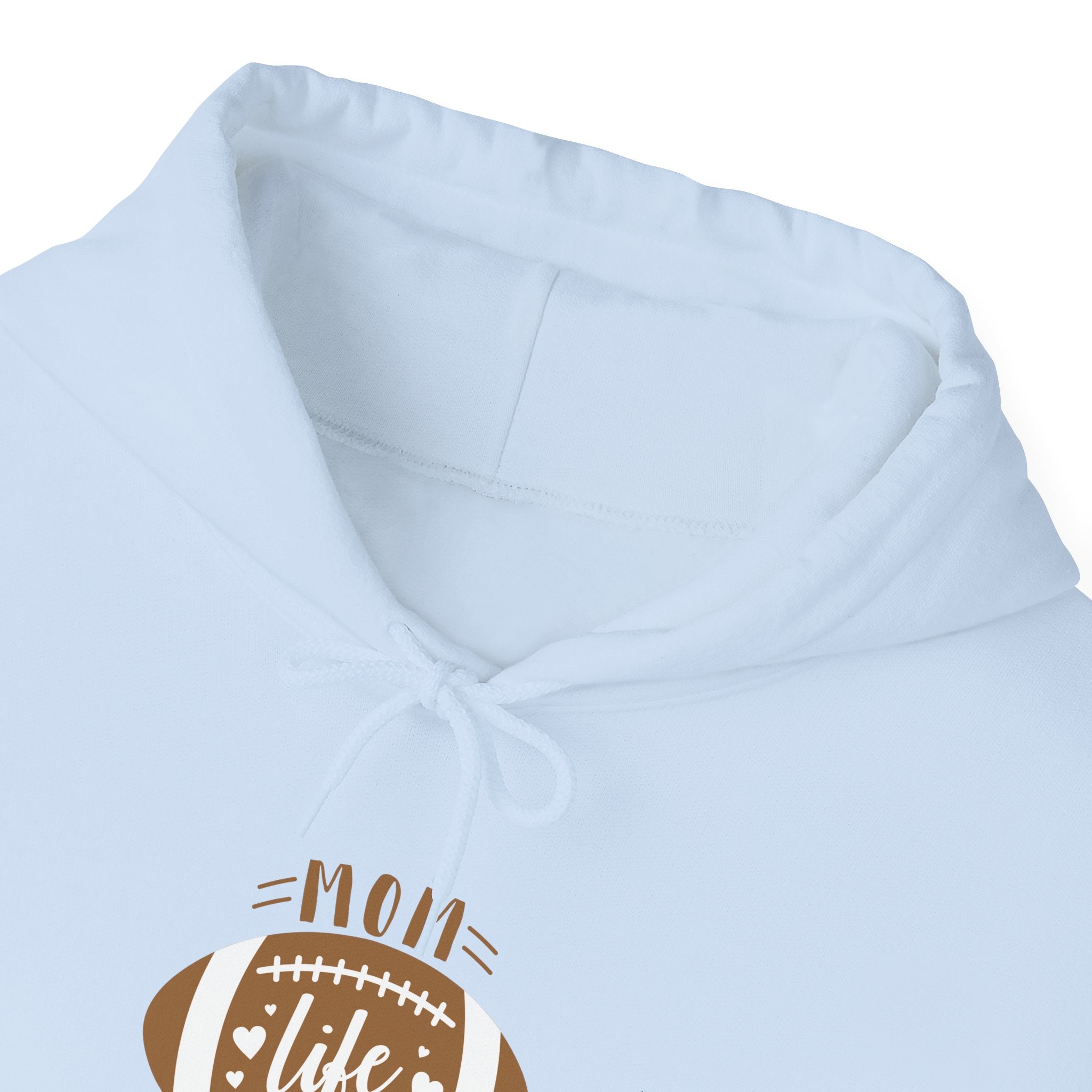 Football Mom Hoodie - "Mom Life Football" Pullover for Game Day