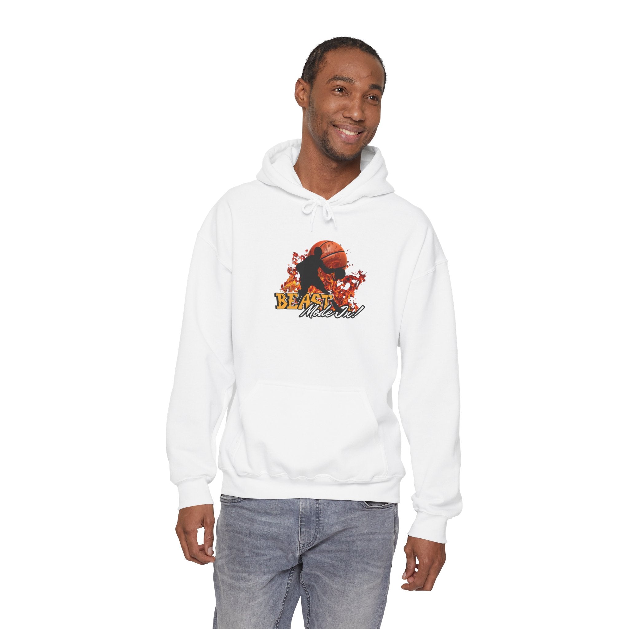 Basketball Beast Mode Hoodie — "Beast Mode On" Graphic Pullover