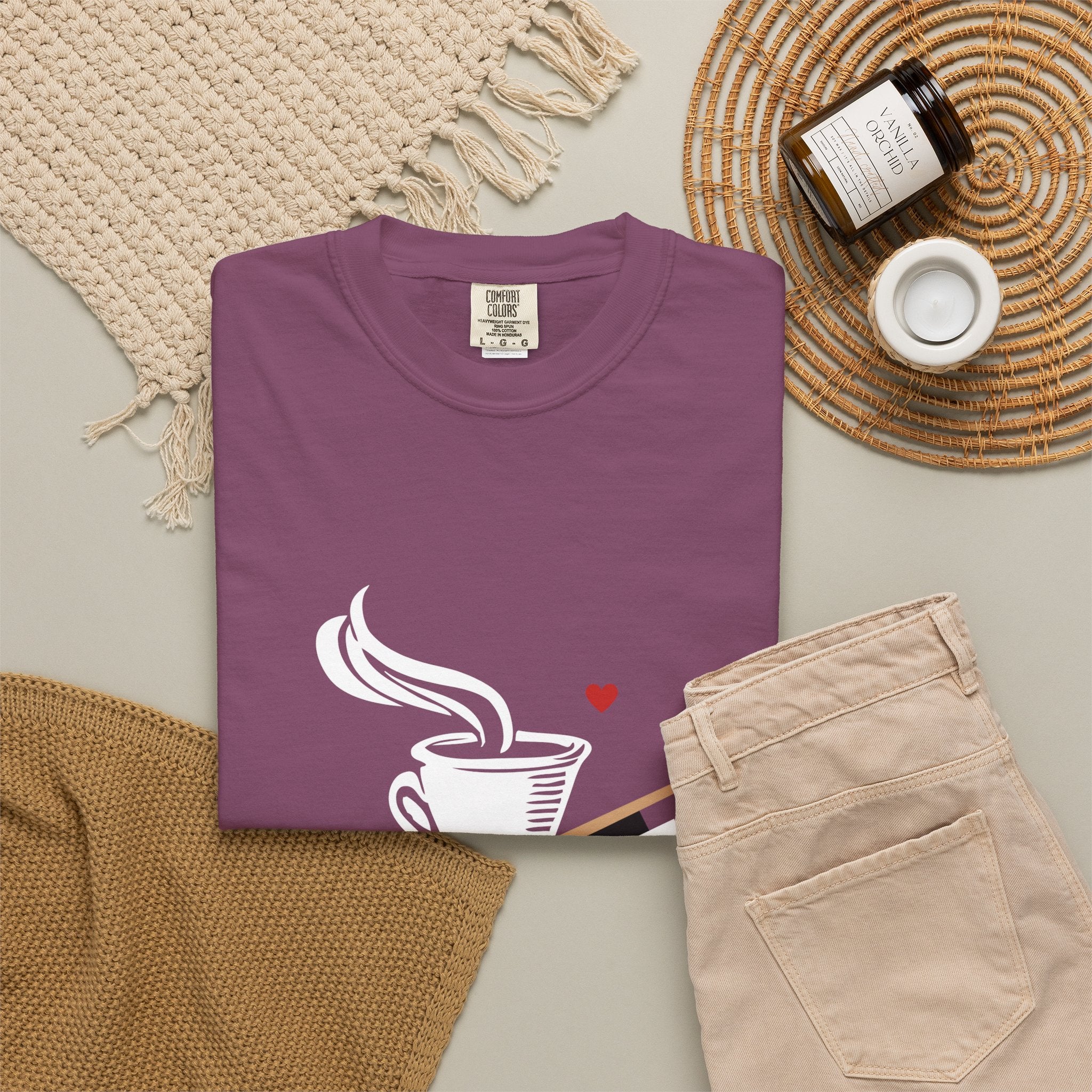 Coffee Lover T‑Shirt — Steaming Cup Graphic Tee